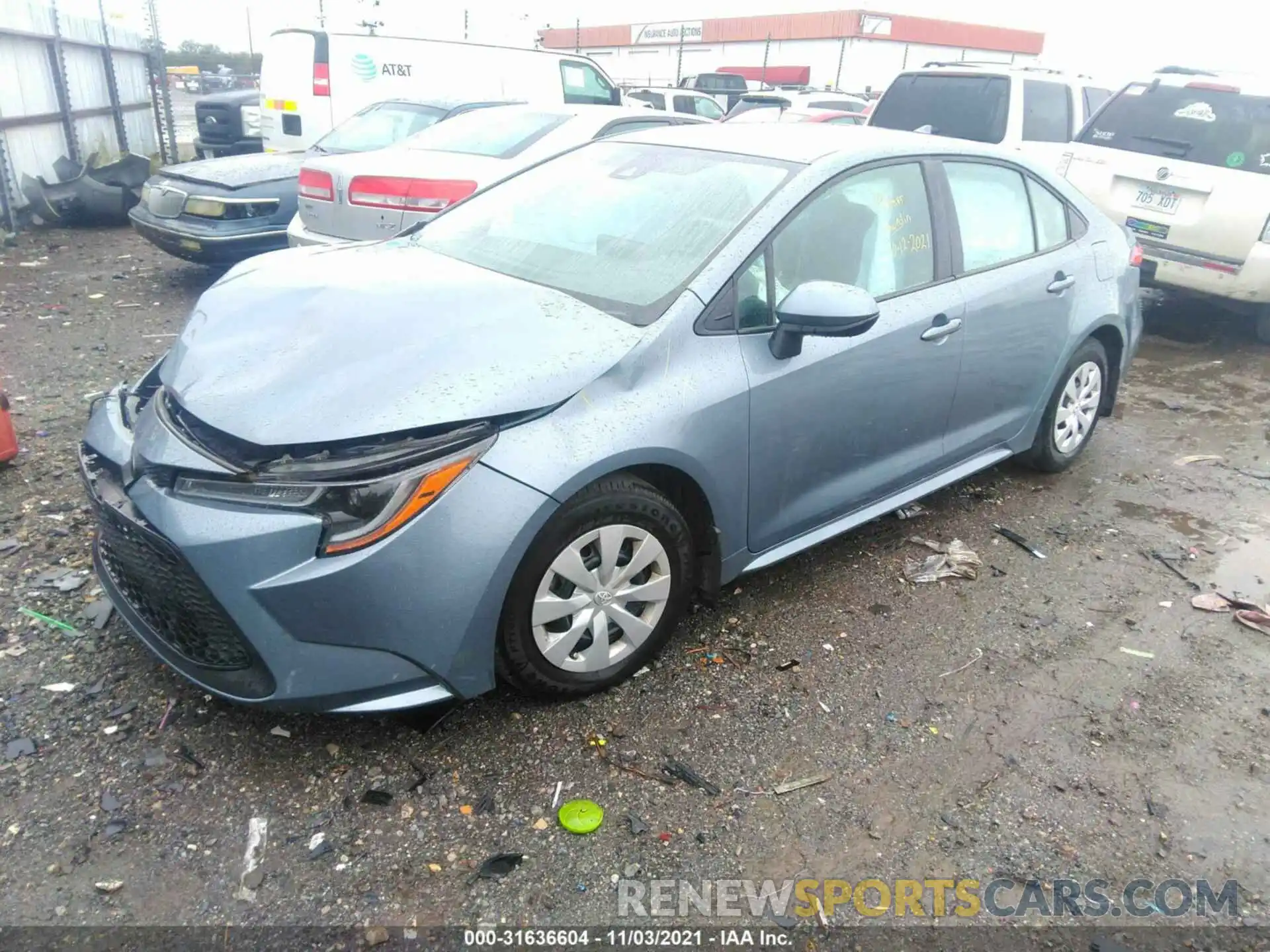 2 Photograph of a damaged car 5YFDPRAE9LP057982 TOYOTA COROLLA 2020