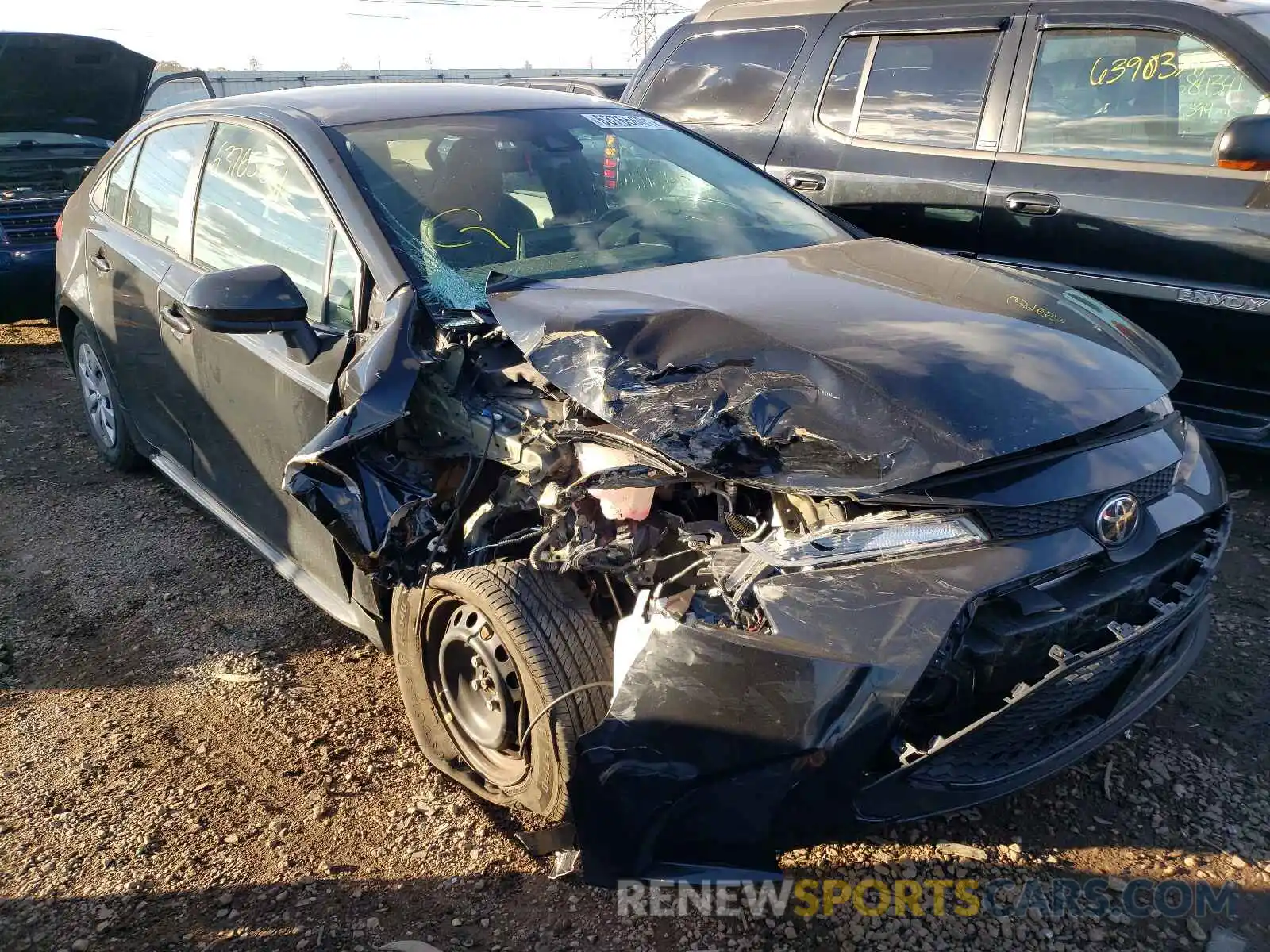 1 Photograph of a damaged car 5YFDPRAE9LP065080 TOYOTA COROLLA 2020