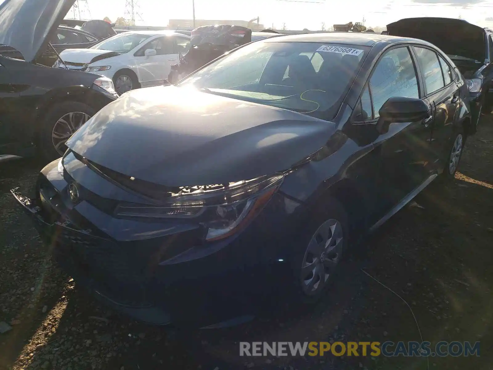 2 Photograph of a damaged car 5YFDPRAE9LP065080 TOYOTA COROLLA 2020