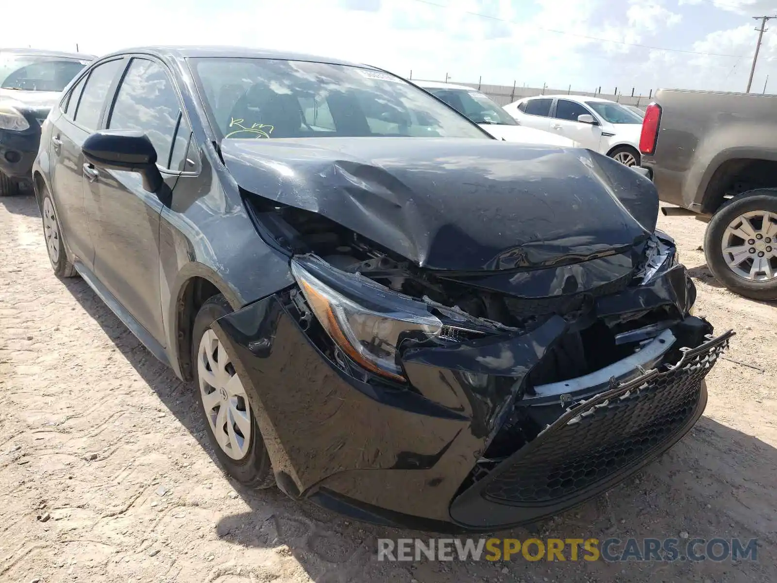 1 Photograph of a damaged car 5YFDPRAE9LP074829 TOYOTA COROLLA 2020