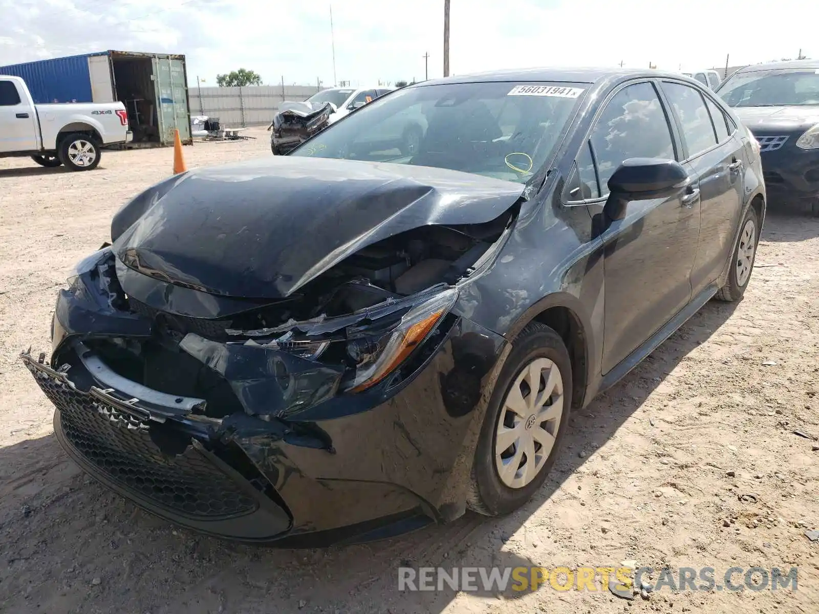 2 Photograph of a damaged car 5YFDPRAE9LP074829 TOYOTA COROLLA 2020