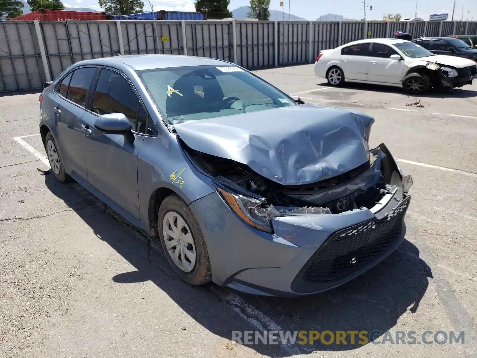 1 Photograph of a damaged car 5YFDPRAEXLP006166 TOYOTA COROLLA 2020