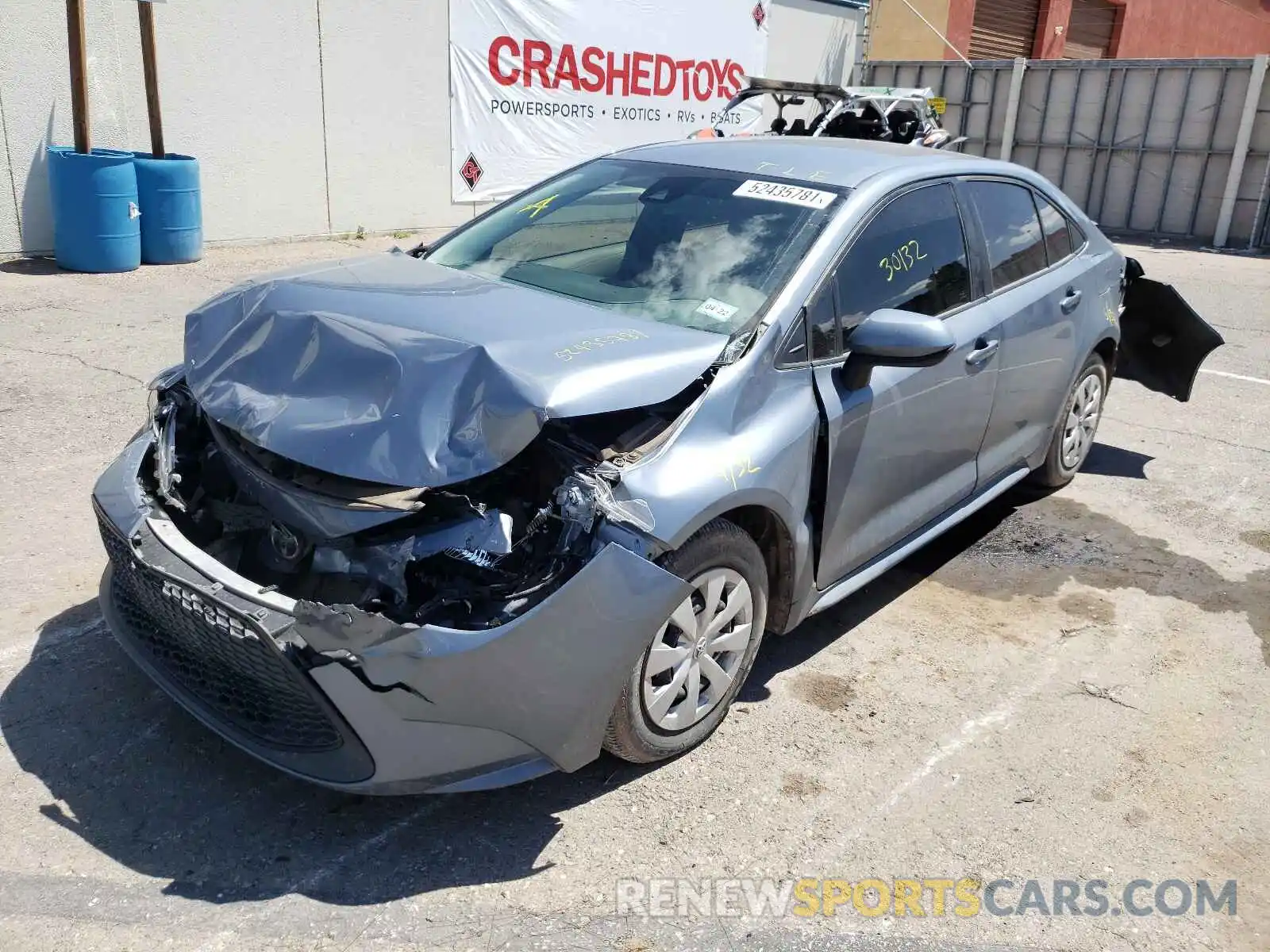 2 Photograph of a damaged car 5YFDPRAEXLP006166 TOYOTA COROLLA 2020