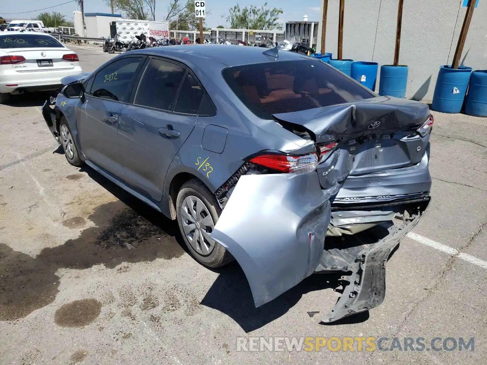 3 Photograph of a damaged car 5YFDPRAEXLP006166 TOYOTA COROLLA 2020