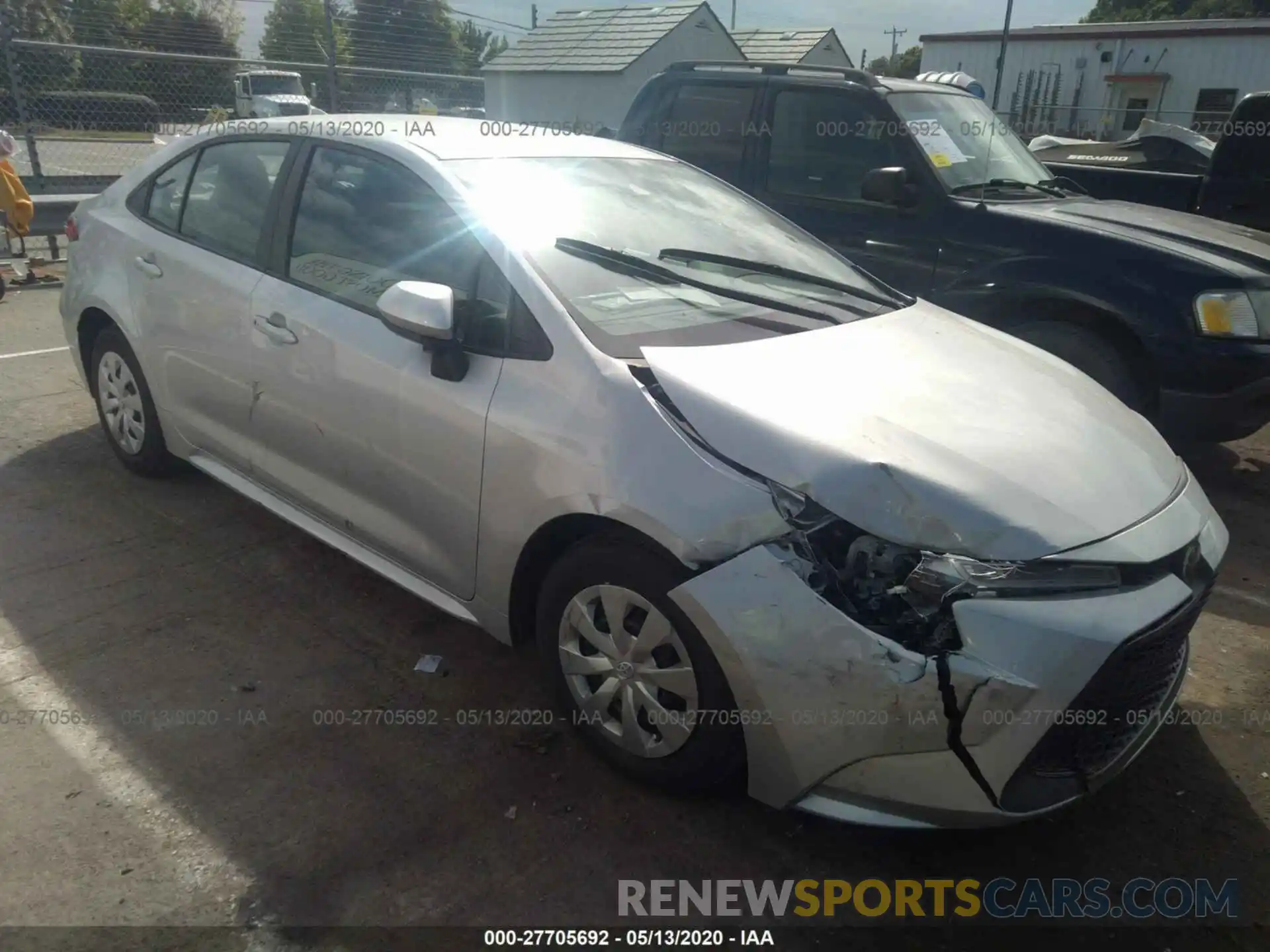 1 Photograph of a damaged car 5YFDPRAEXLP007107 TOYOTA COROLLA 2020