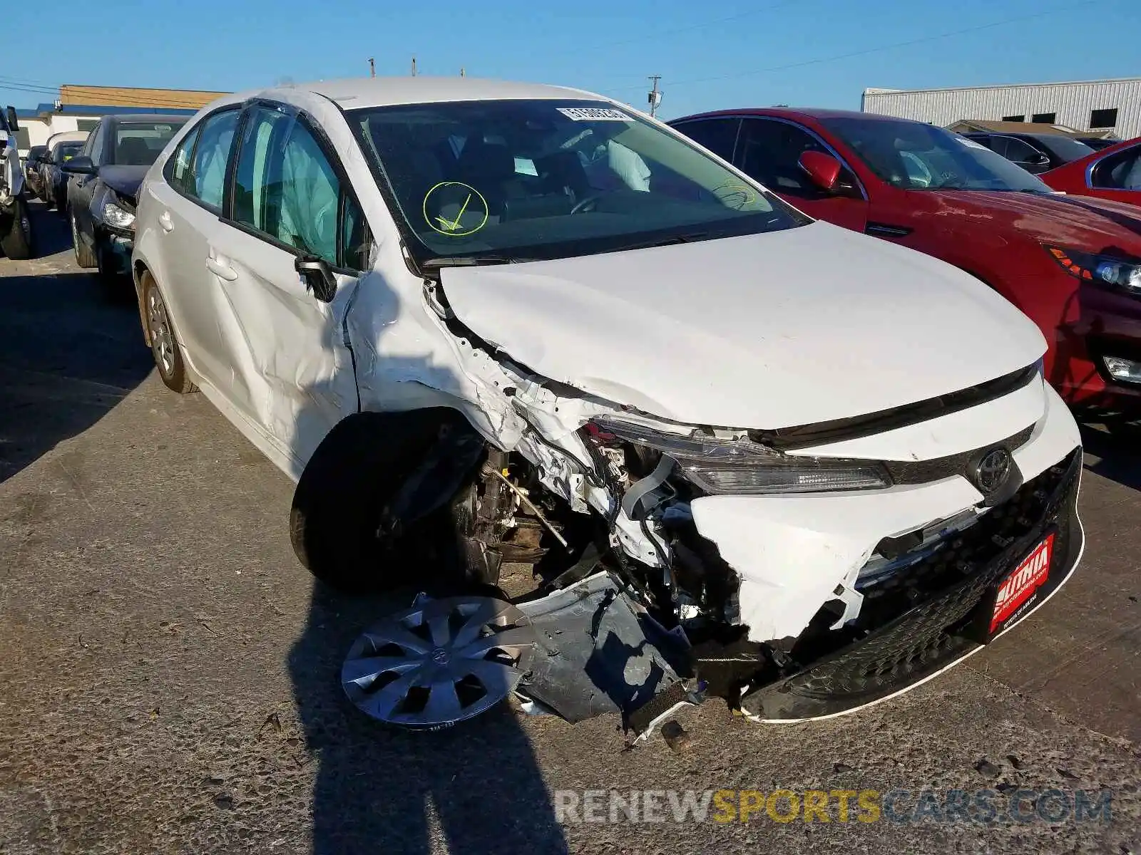 1 Photograph of a damaged car 5YFDPRAEXLP047302 TOYOTA COROLLA 2020