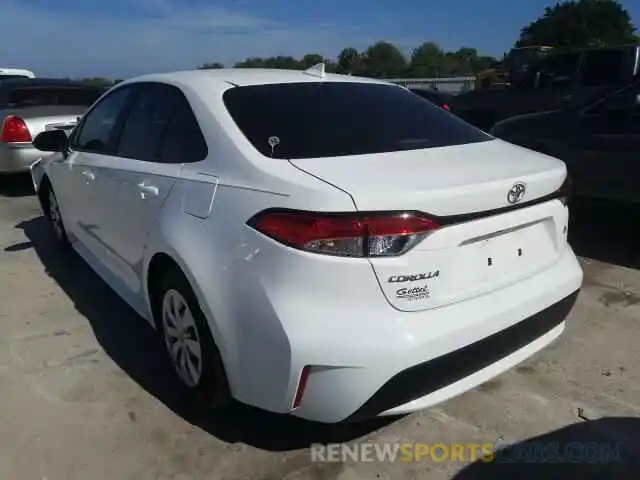 3 Photograph of a damaged car 5YFDPRAEXLP053200 TOYOTA COROLLA 2020