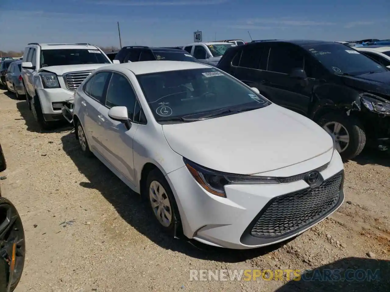 1 Photograph of a damaged car 5YFDPRAEXLP099691 TOYOTA COROLLA 2020