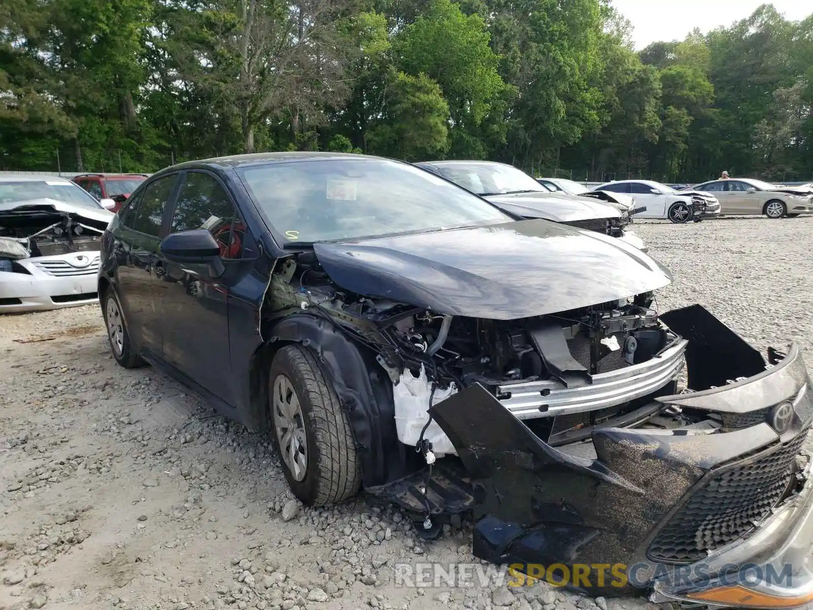 1 Photograph of a damaged car 5YFDPRAEXLP102511 TOYOTA COROLLA 2020