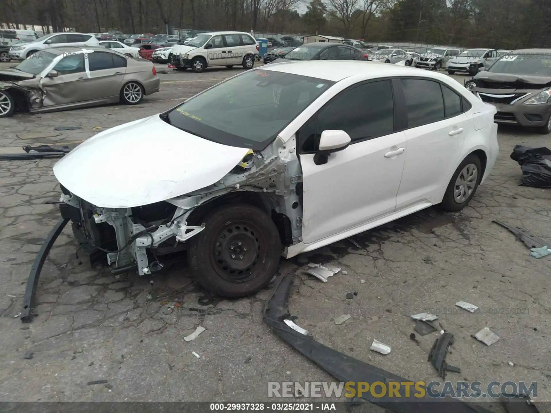 2 Фотография поврежденного автомобиля 5YFDPRAEXLP104033 TOYOTA COROLLA 2020