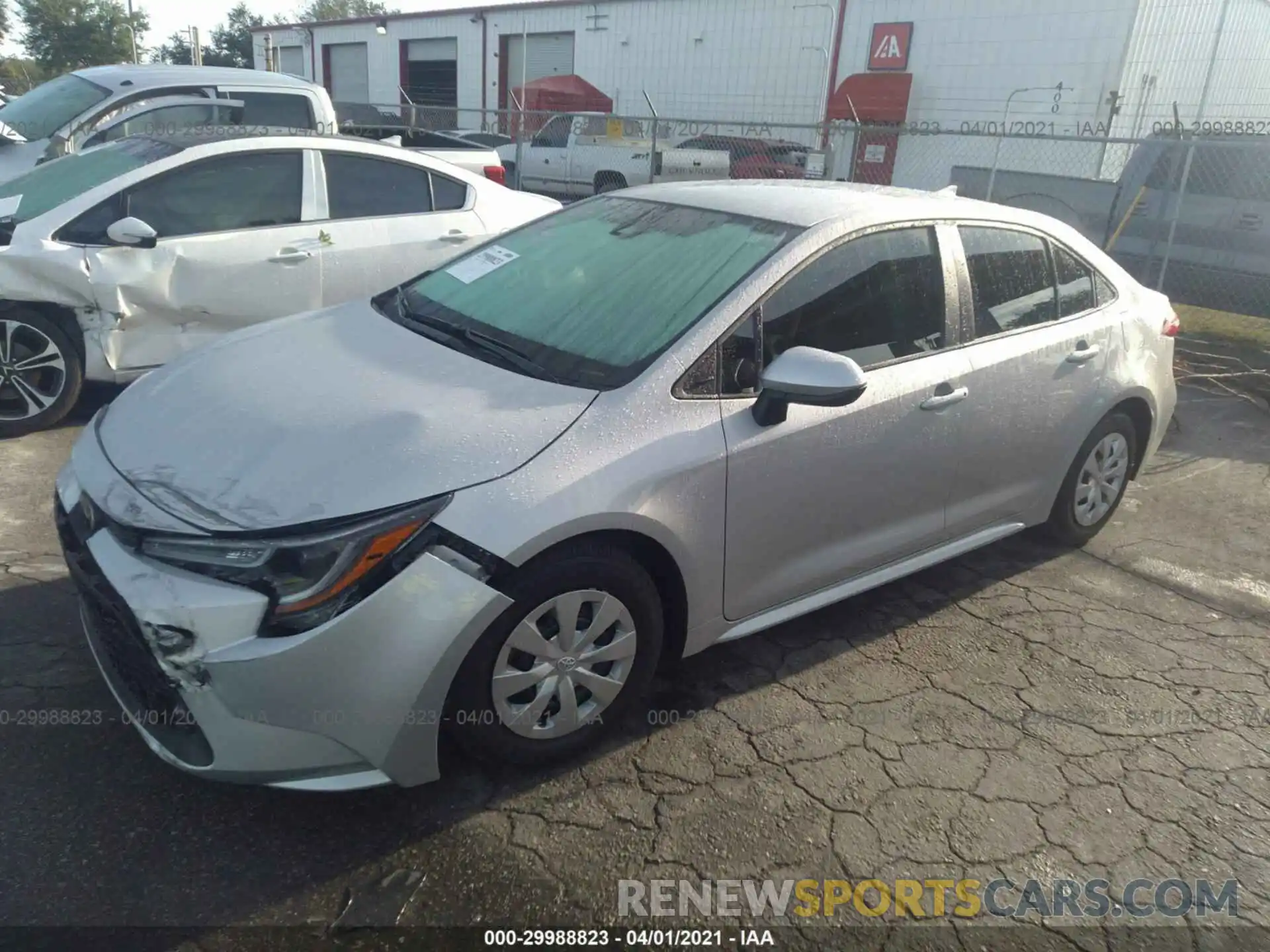 2 Photograph of a damaged car 5YFDPRAEXLP105571 TOYOTA COROLLA 2020