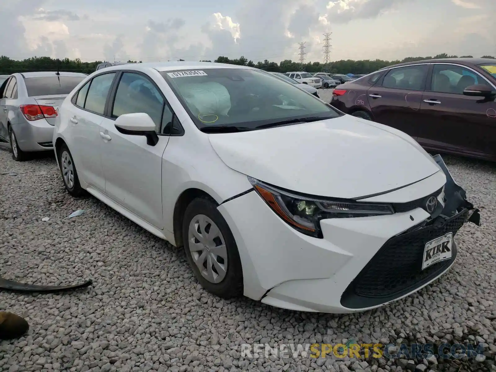 1 Photograph of a damaged car 5YFDPRAEXLP123343 TOYOTA COROLLA 2020