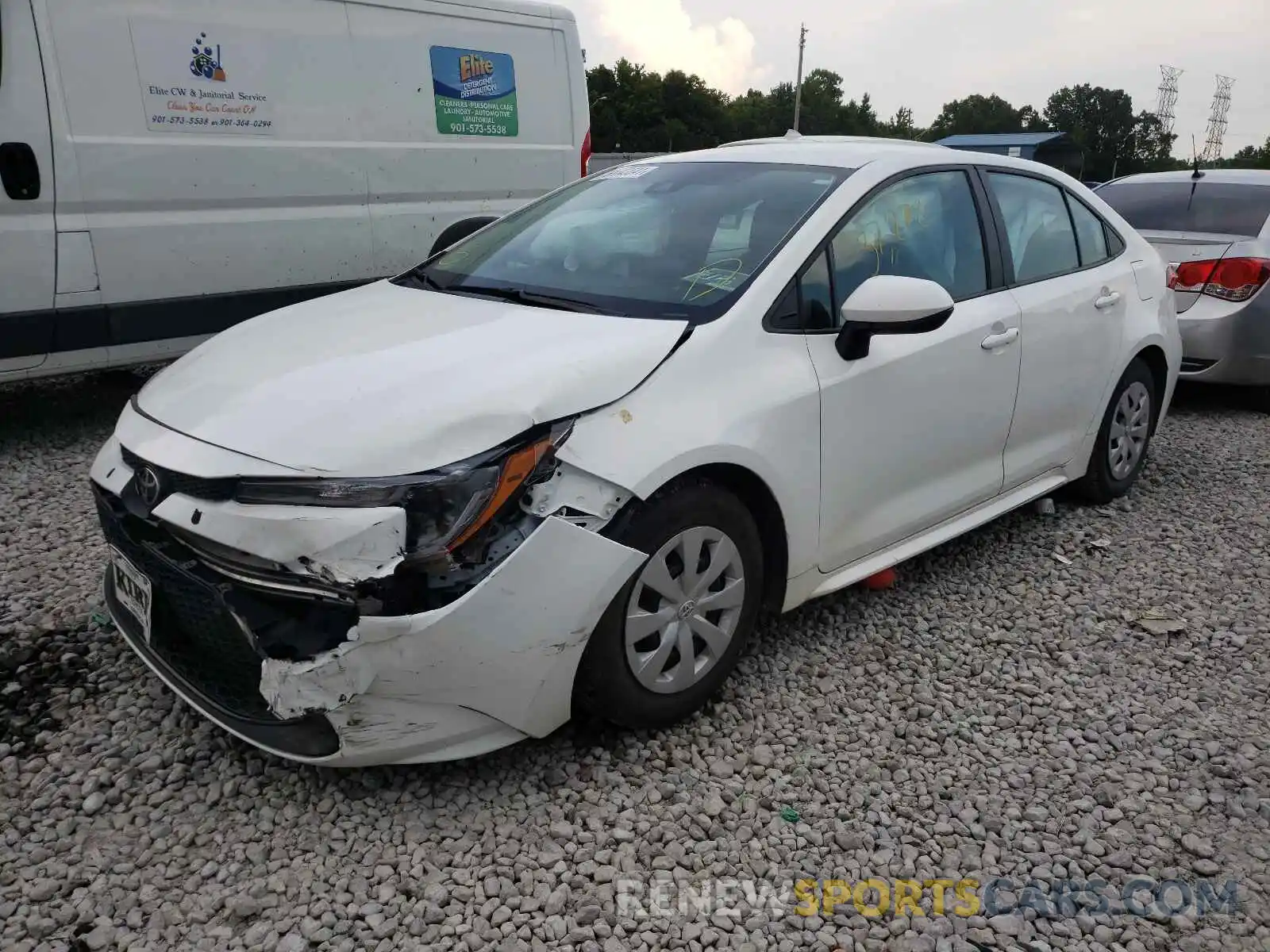 2 Photograph of a damaged car 5YFDPRAEXLP123343 TOYOTA COROLLA 2020