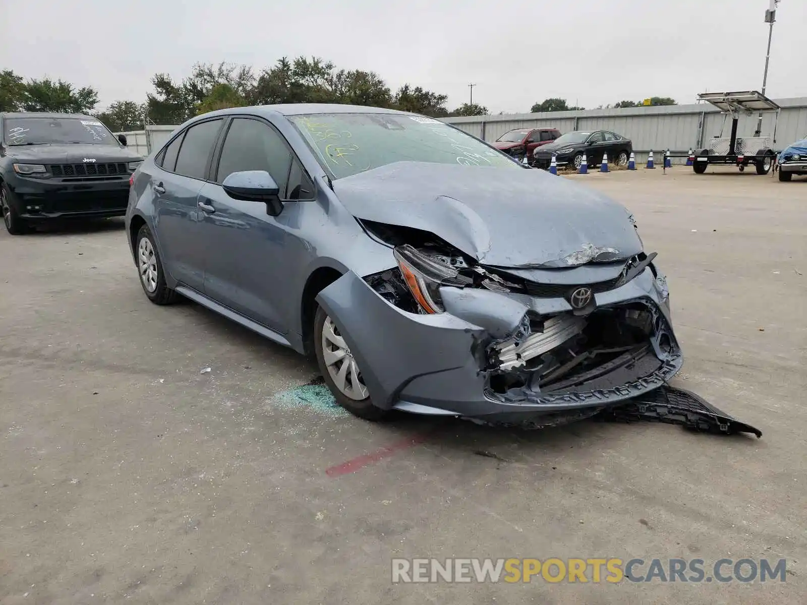 1 Photograph of a damaged car 5YFDPRAEXLP125058 TOYOTA COROLLA 2020