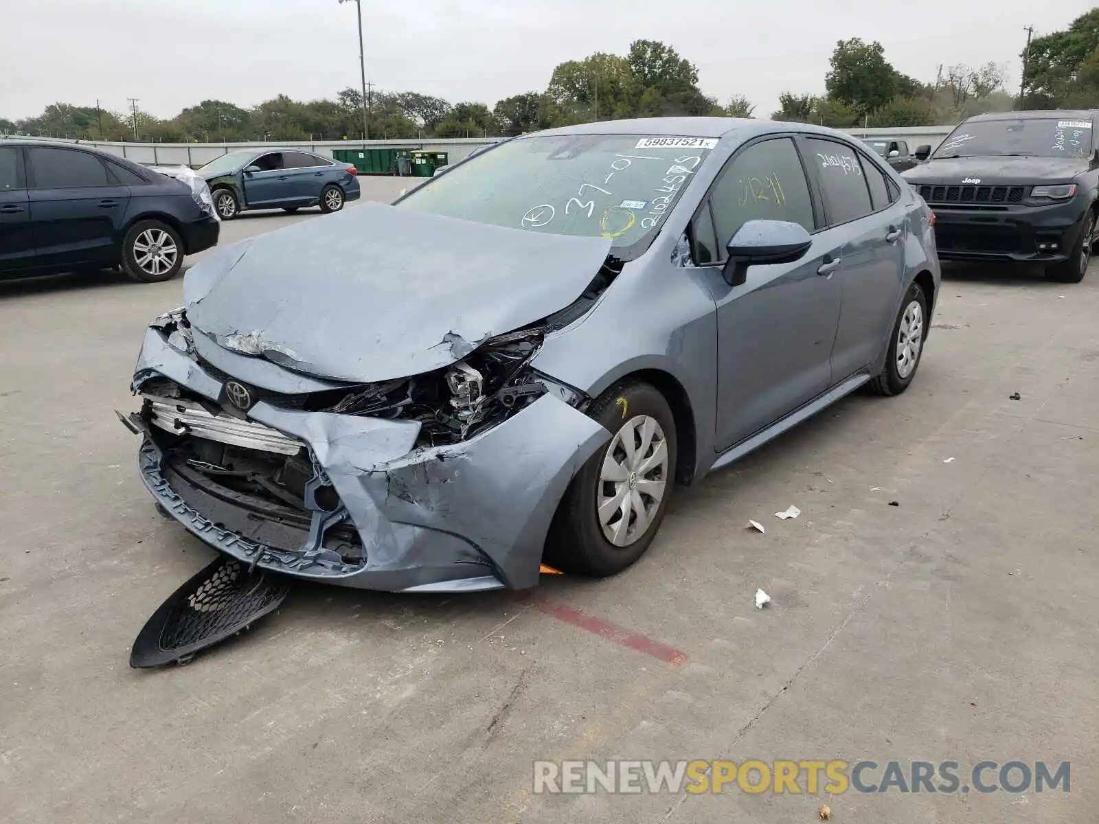 2 Photograph of a damaged car 5YFDPRAEXLP125058 TOYOTA COROLLA 2020