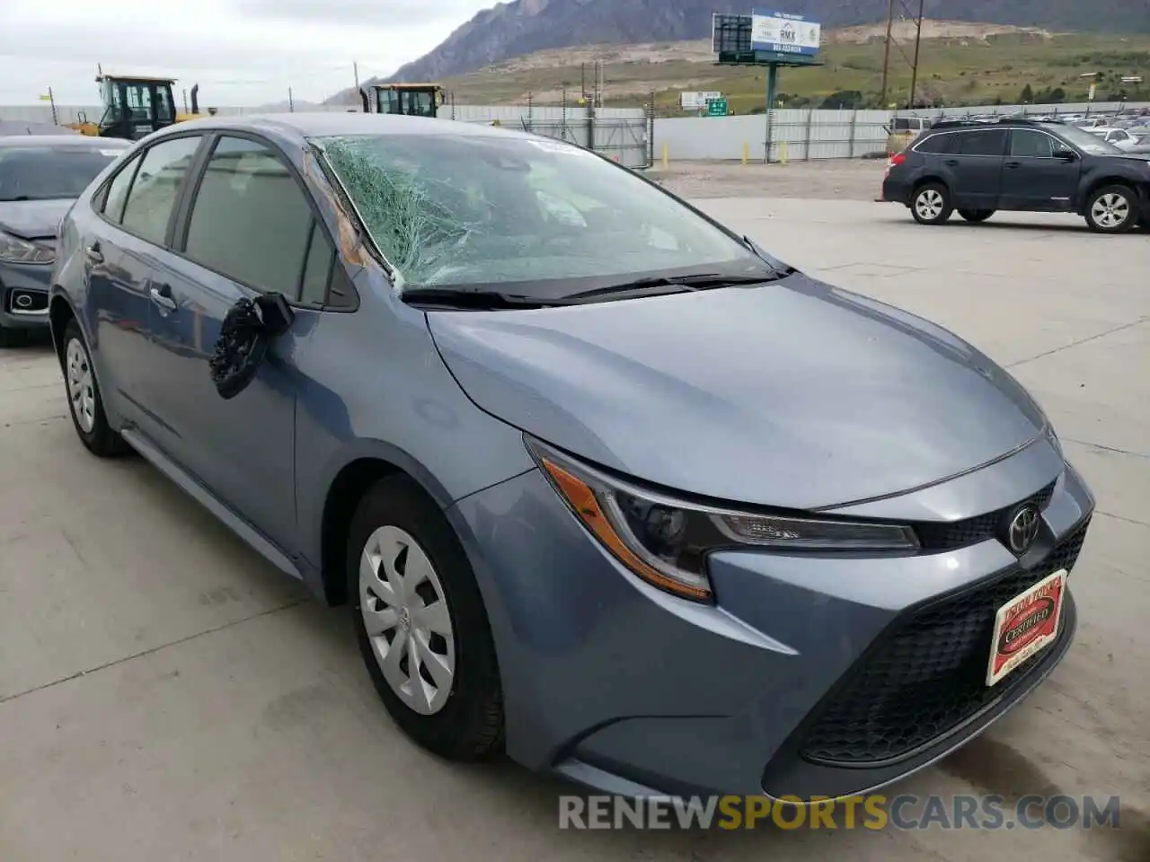 1 Photograph of a damaged car 5YFDPRAEXLP127652 TOYOTA COROLLA 2020