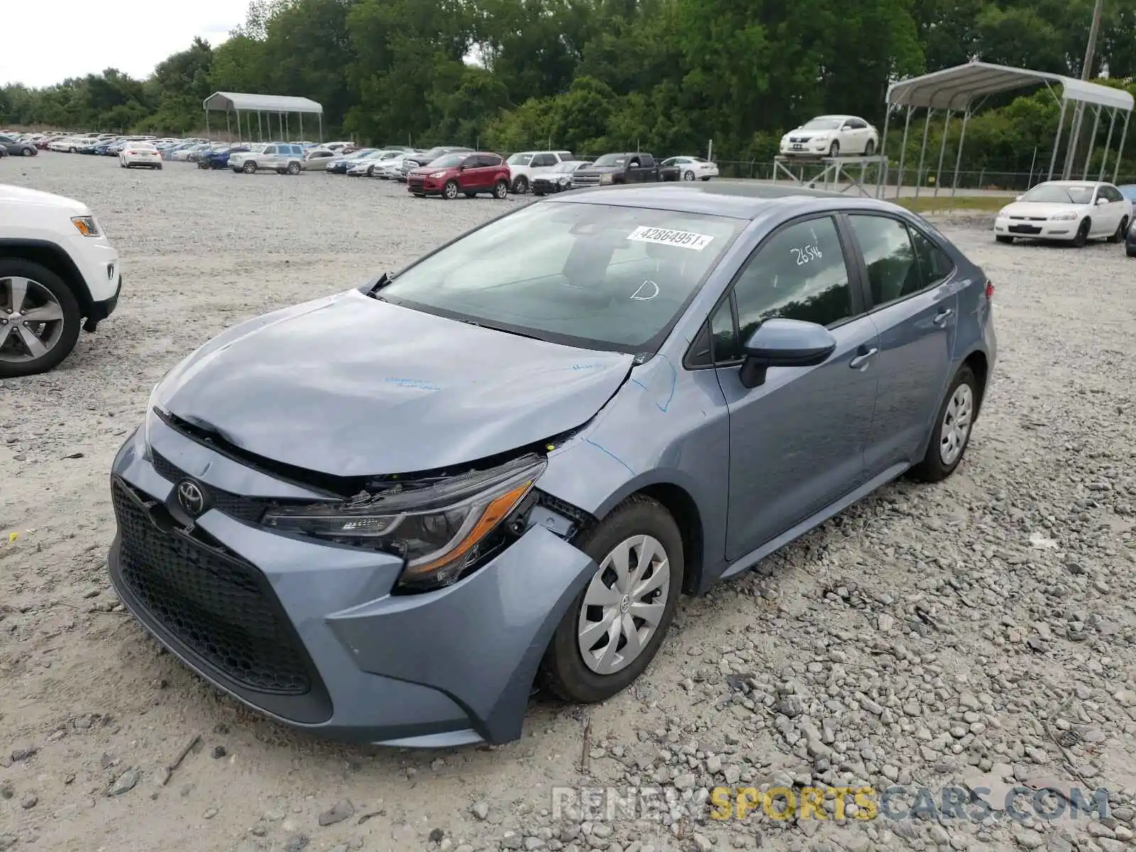 2 Photograph of a damaged car 5YFDPRAEXLP131541 TOYOTA COROLLA 2020