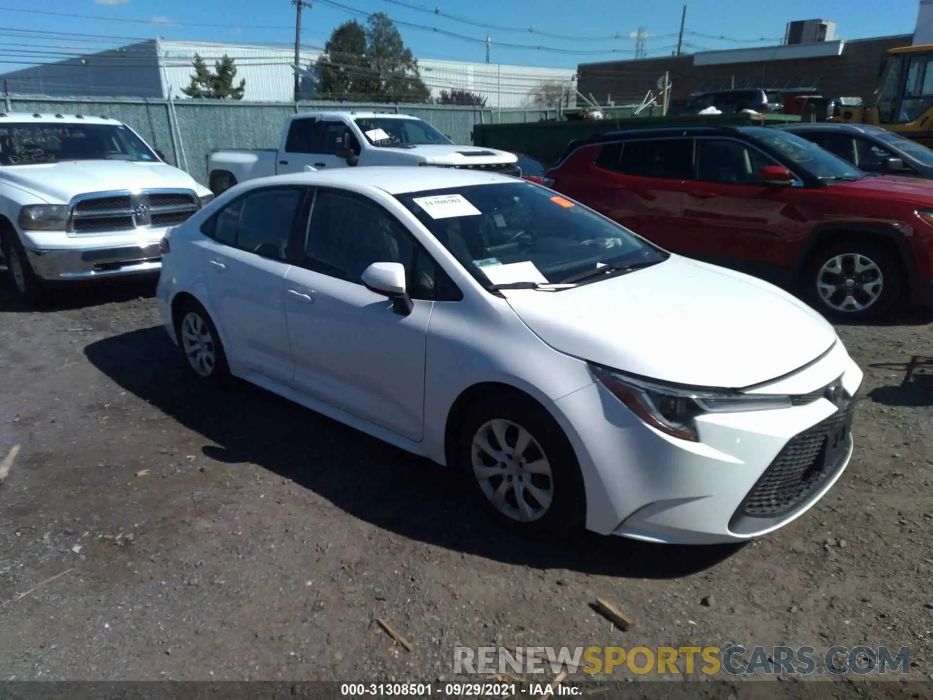 1 Photograph of a damaged car 5YFEPRAE0LP001644 TOYOTA COROLLA 2020