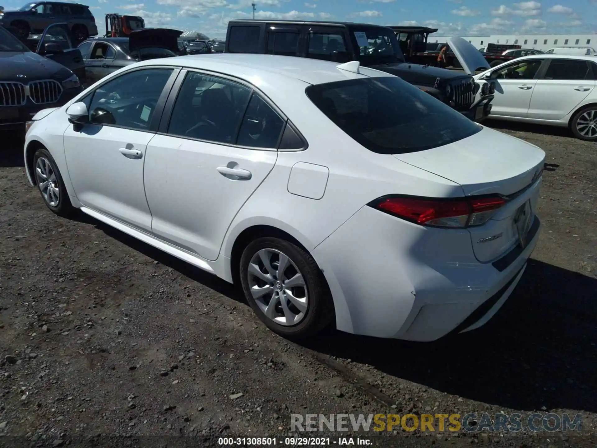 3 Photograph of a damaged car 5YFEPRAE0LP001644 TOYOTA COROLLA 2020