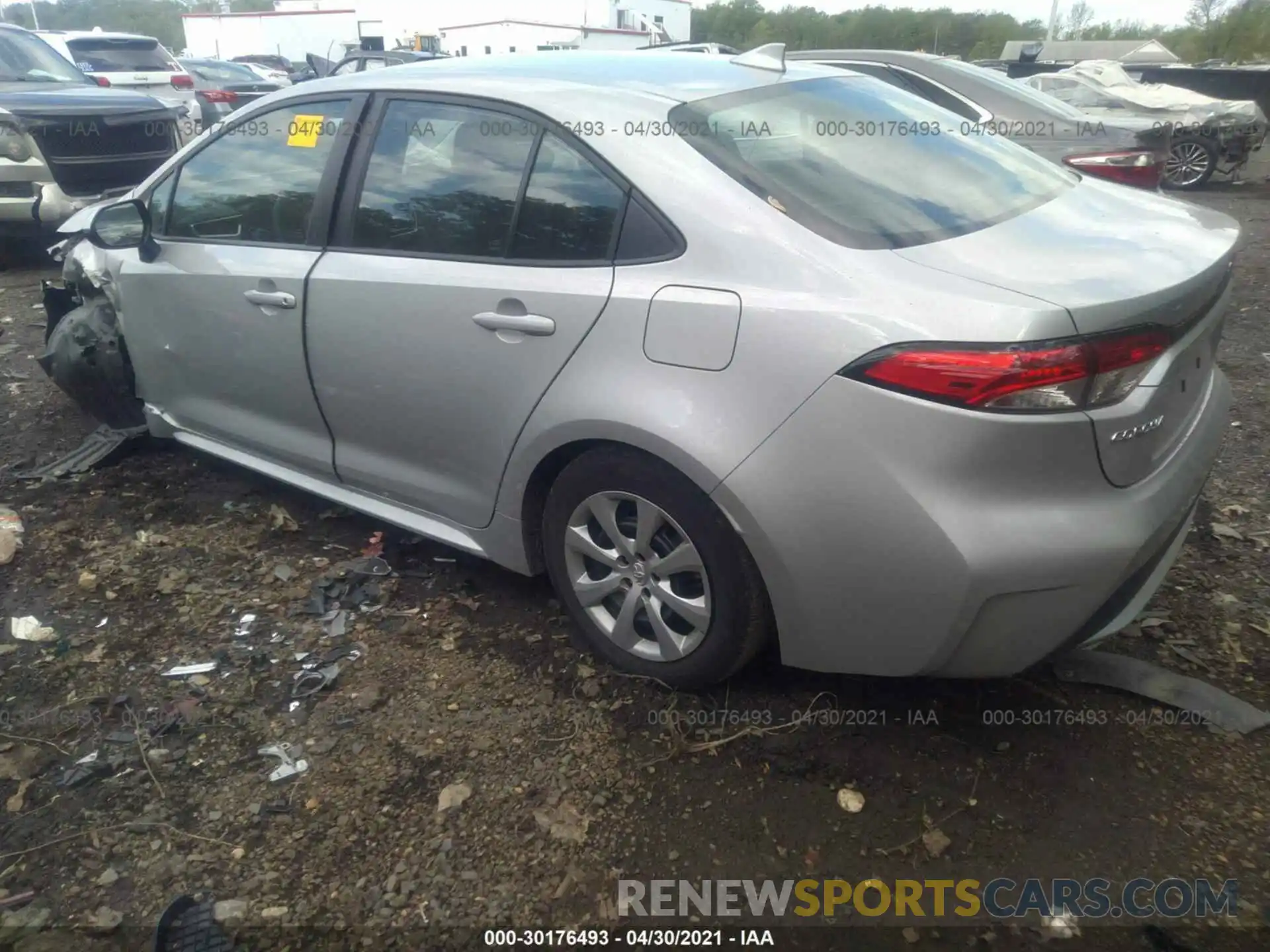 3 Photograph of a damaged car 5YFEPRAE0LP003233 TOYOTA COROLLA 2020