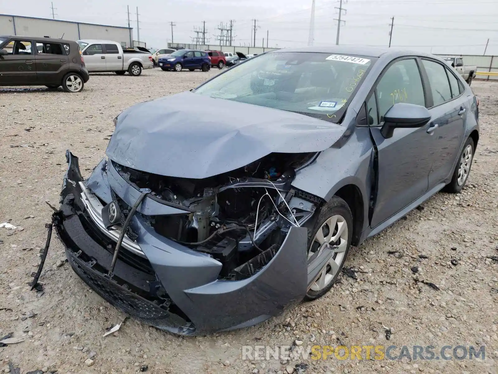 2 Photograph of a damaged car 5YFEPRAE0LP004009 TOYOTA COROLLA 2020