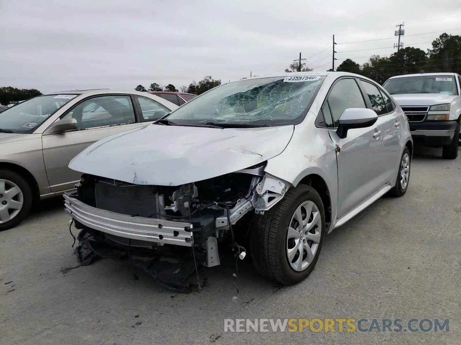 2 Photograph of a damaged car 5YFEPRAE0LP004169 TOYOTA COROLLA 2020