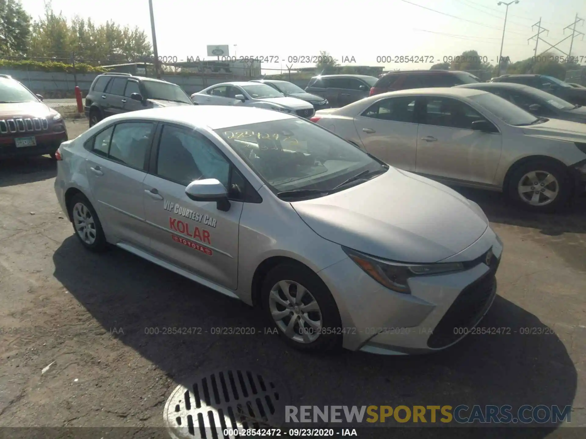 1 Photograph of a damaged car 5YFEPRAE0LP004219 TOYOTA COROLLA 2020