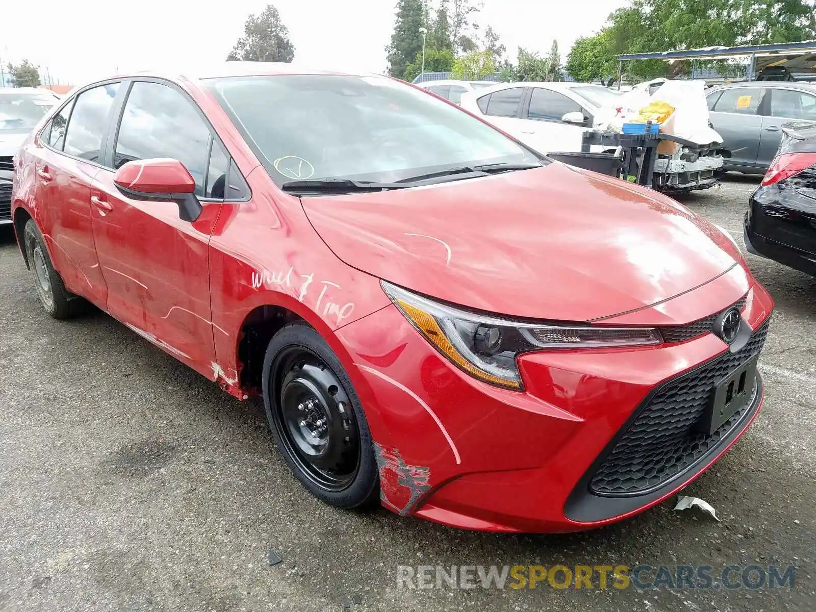 1 Photograph of a damaged car 5YFEPRAE0LP004236 TOYOTA COROLLA 2020