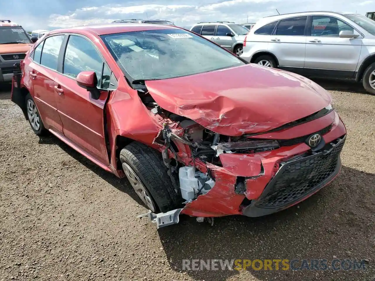 1 Photograph of a damaged car 5YFEPRAE0LP004253 TOYOTA COROLLA 2020