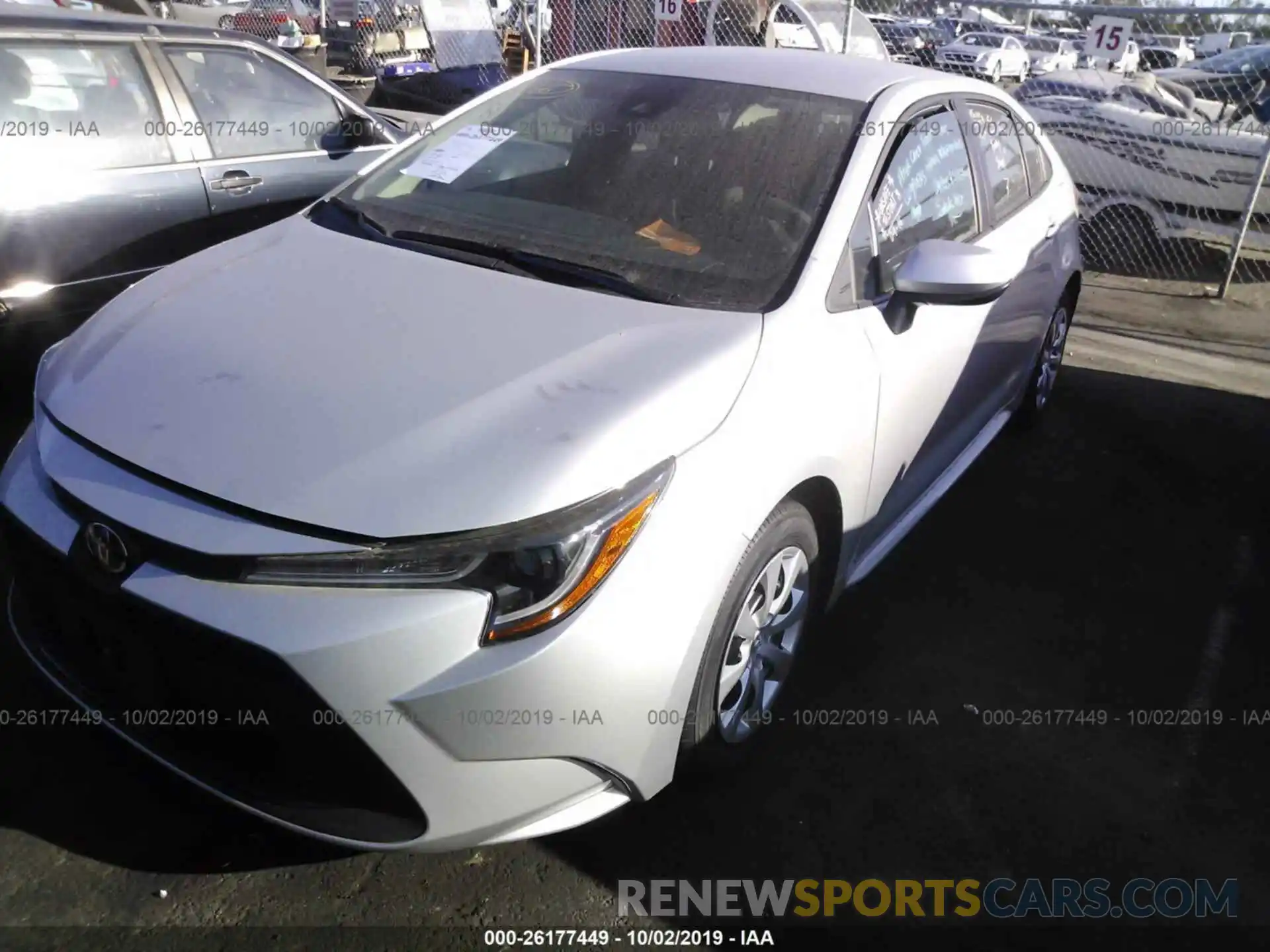 2 Photograph of a damaged car 5YFEPRAE0LP004334 TOYOTA COROLLA 2020