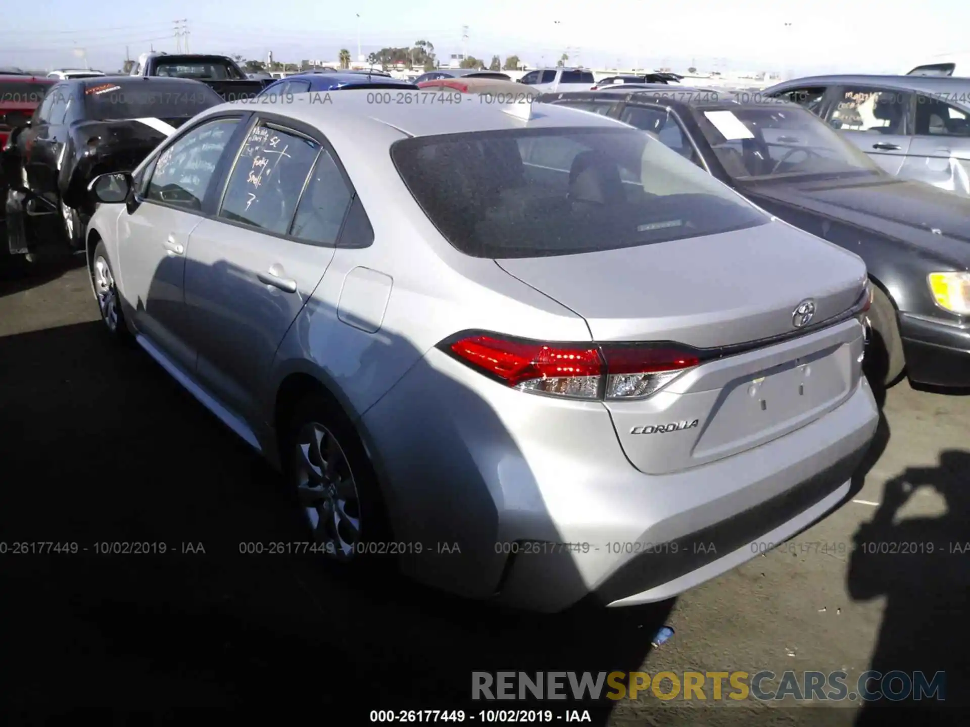 3 Photograph of a damaged car 5YFEPRAE0LP004334 TOYOTA COROLLA 2020