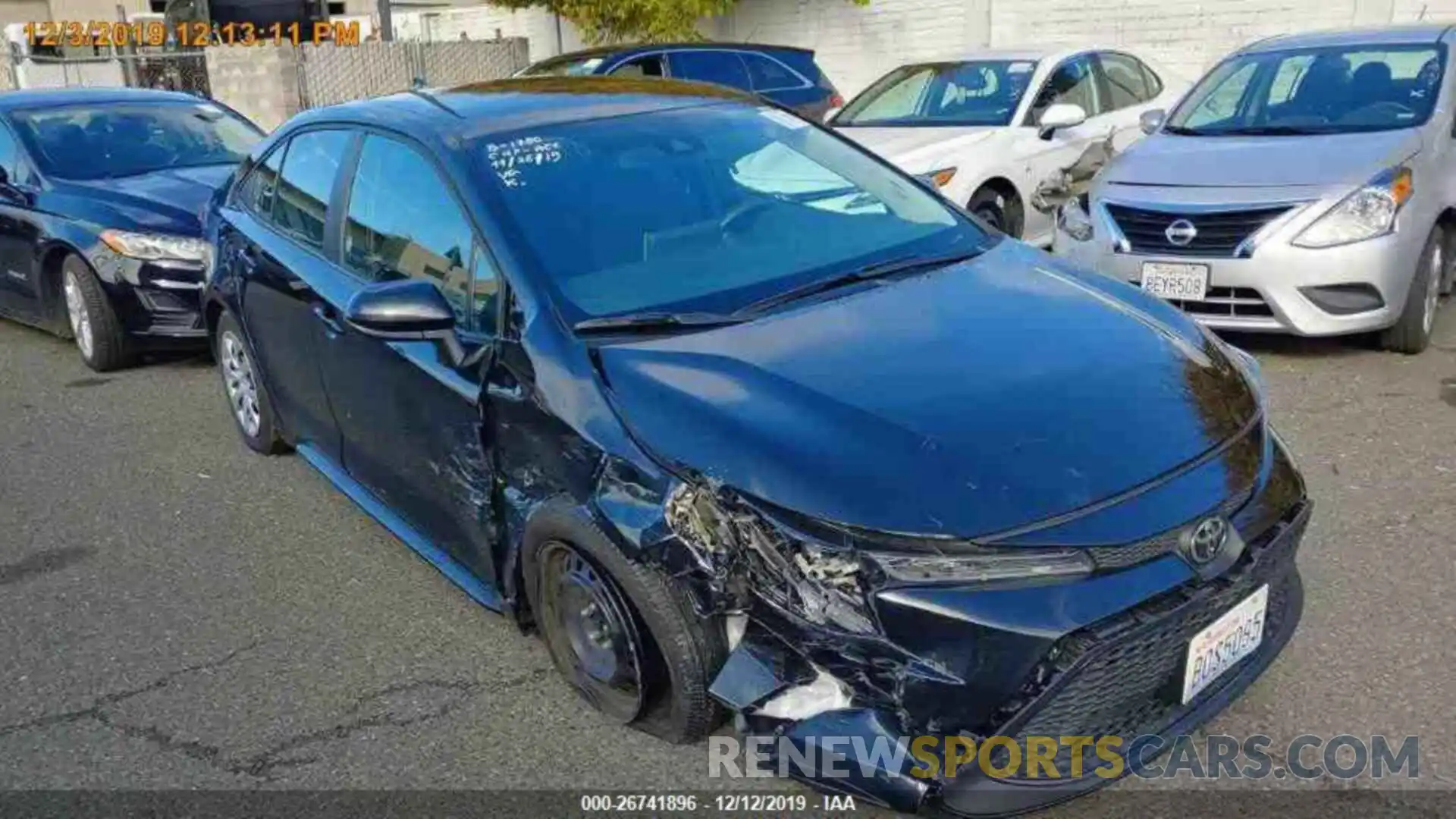 12 Photograph of a damaged car 5YFEPRAE0LP004785 TOYOTA COROLLA 2020