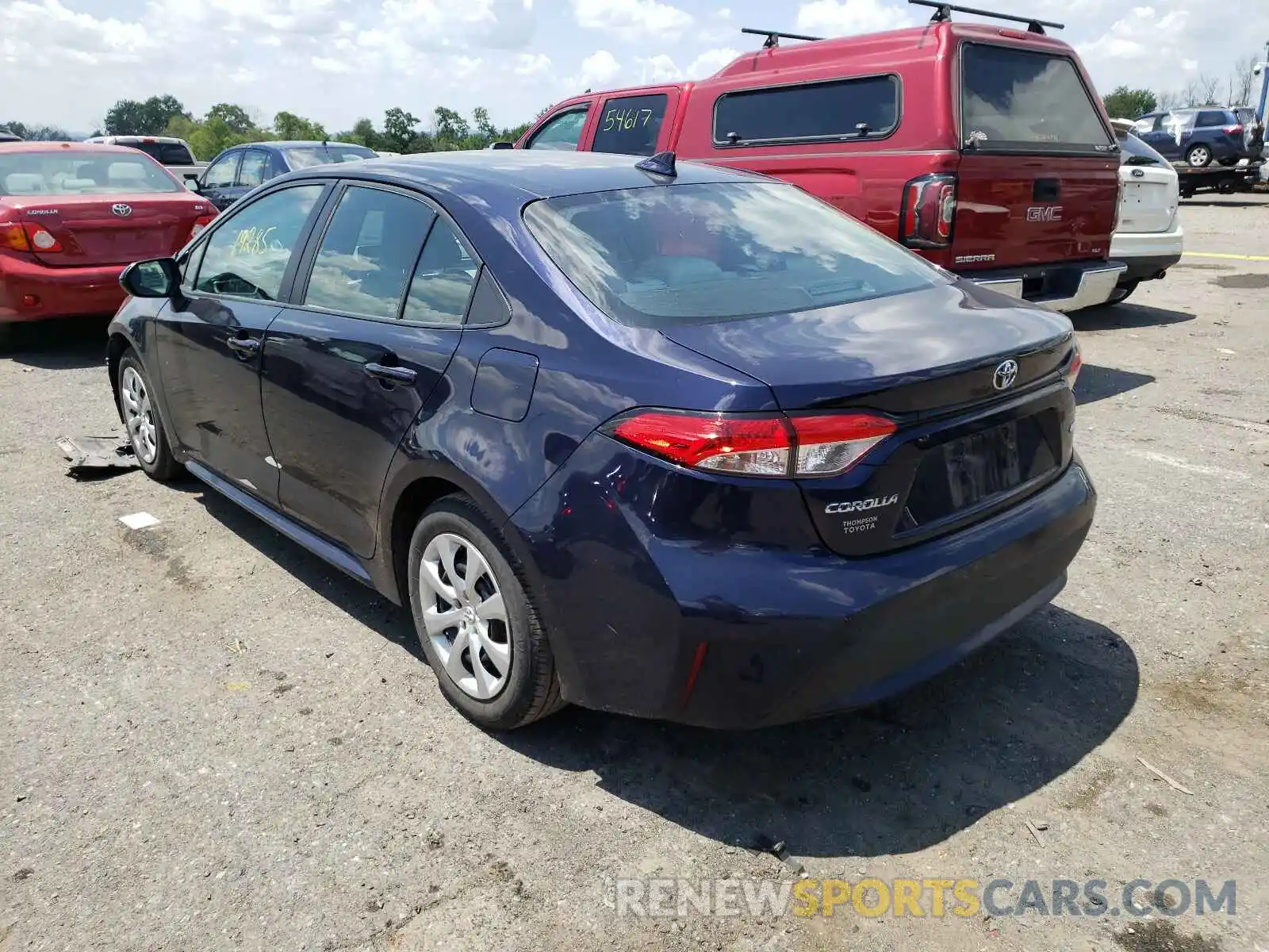 3 Photograph of a damaged car 5YFEPRAE0LP005127 TOYOTA COROLLA 2020