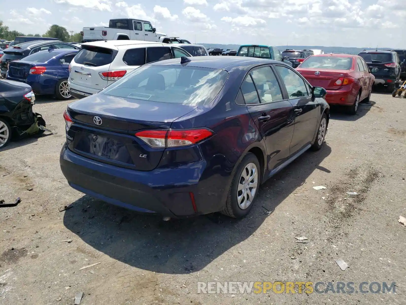 4 Photograph of a damaged car 5YFEPRAE0LP005127 TOYOTA COROLLA 2020