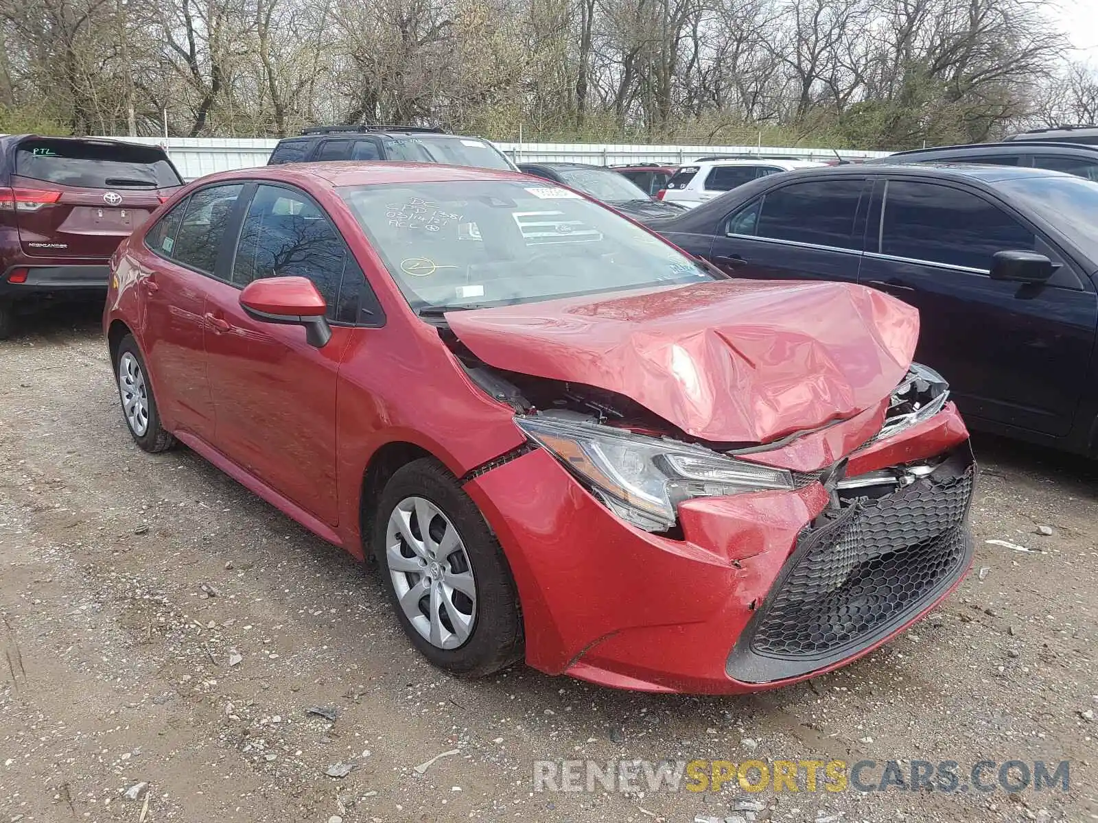 1 Photograph of a damaged car 5YFEPRAE0LP005287 TOYOTA COROLLA 2020