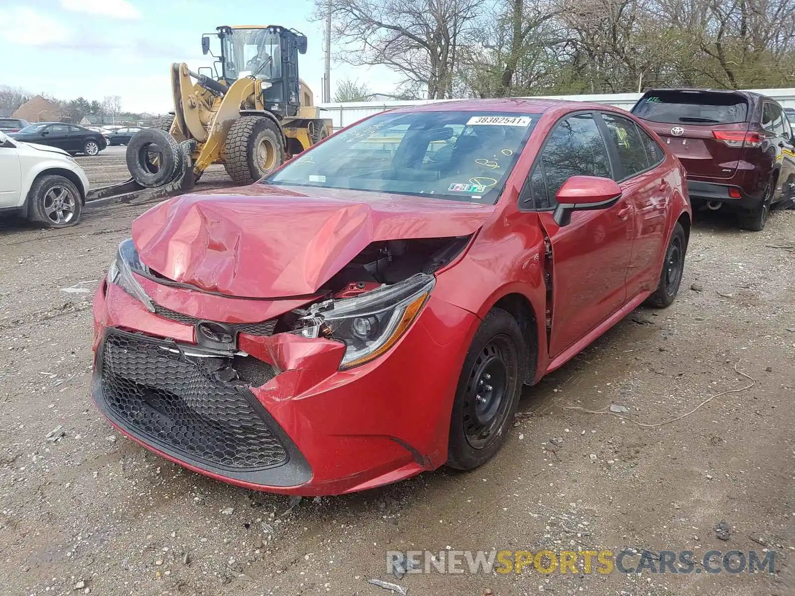 2 Photograph of a damaged car 5YFEPRAE0LP005287 TOYOTA COROLLA 2020