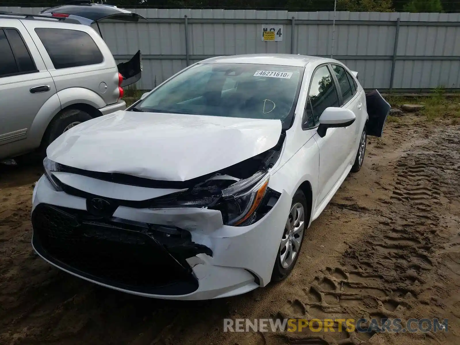 2 Photograph of a damaged car 5YFEPRAE0LP006536 TOYOTA COROLLA 2020