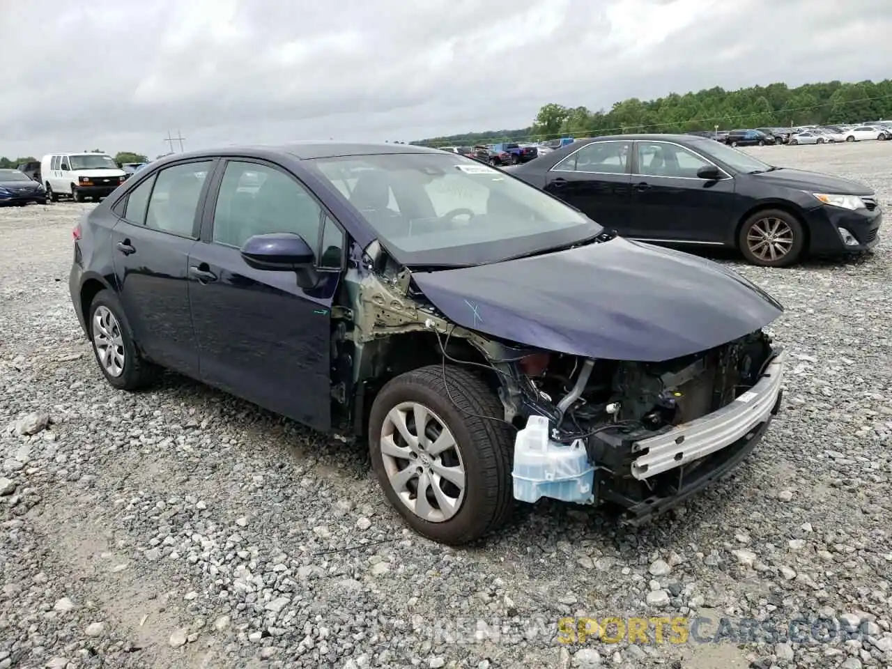 1 Photograph of a damaged car 5YFEPRAE0LP006682 TOYOTA COROLLA 2020