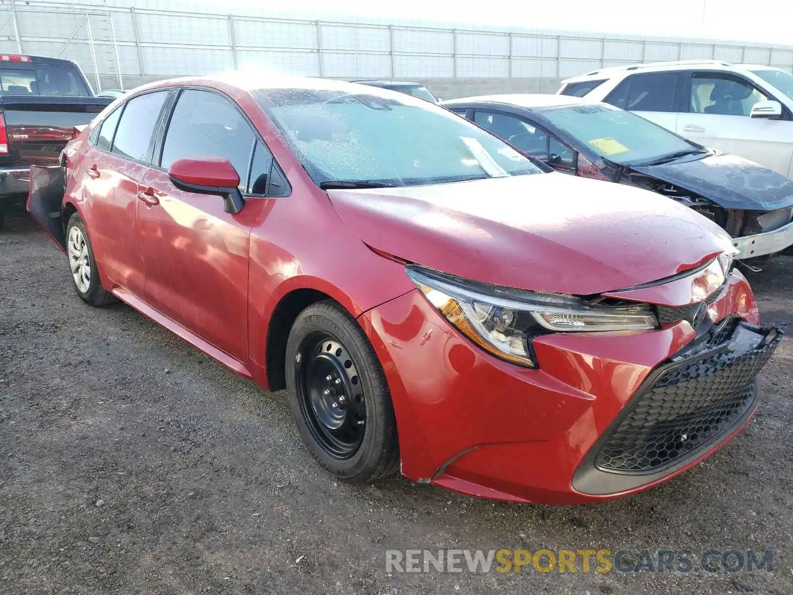 1 Photograph of a damaged car 5YFEPRAE0LP009341 TOYOTA COROLLA 2020