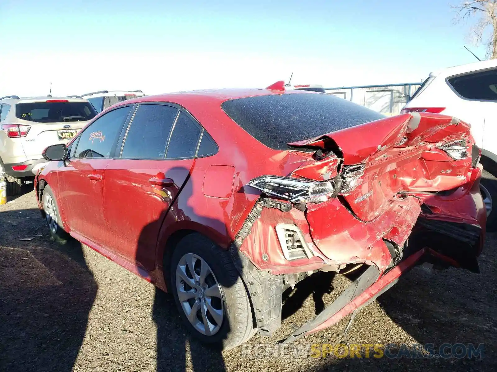 3 Photograph of a damaged car 5YFEPRAE0LP009341 TOYOTA COROLLA 2020
