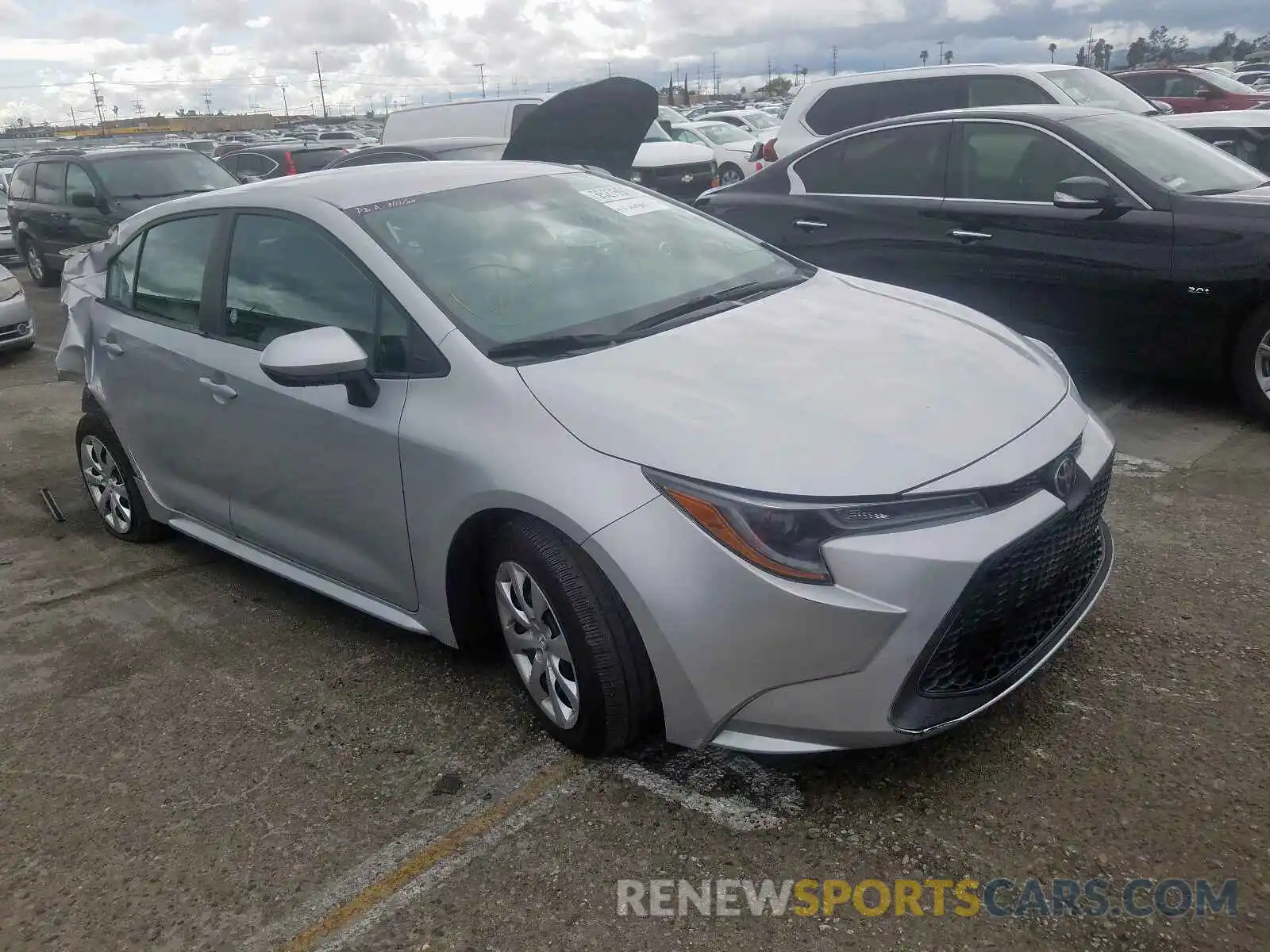 1 Photograph of a damaged car 5YFEPRAE0LP011896 TOYOTA COROLLA 2020