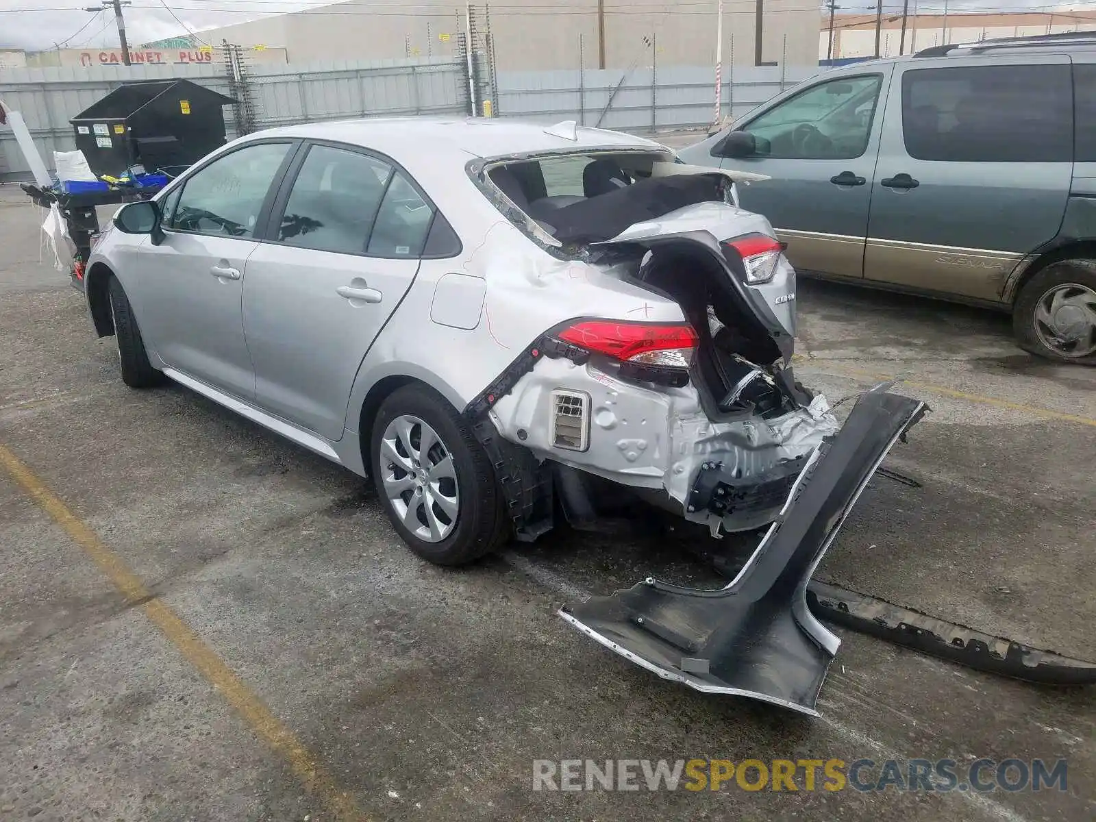 3 Photograph of a damaged car 5YFEPRAE0LP011896 TOYOTA COROLLA 2020