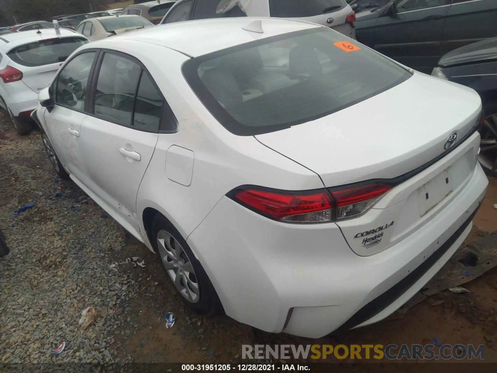 3 Photograph of a damaged car 5YFEPRAE0LP011932 TOYOTA COROLLA 2020