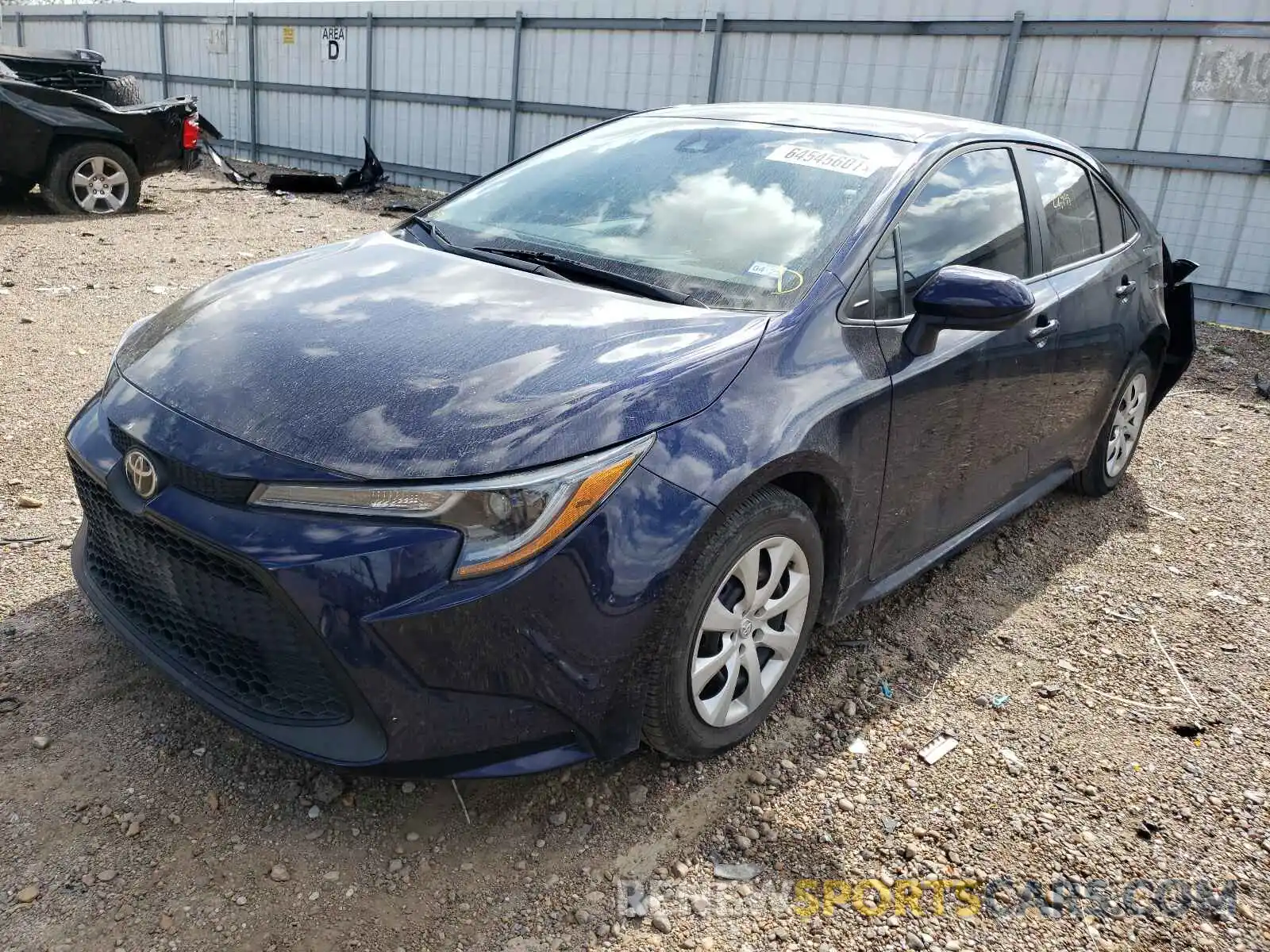 2 Photograph of a damaged car 5YFEPRAE0LP015382 TOYOTA COROLLA 2020