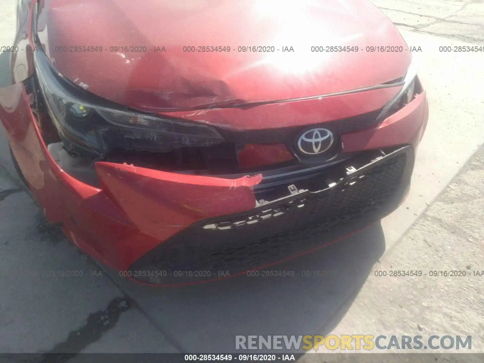 6 Photograph of a damaged car 5YFEPRAE0LP017133 TOYOTA COROLLA 2020