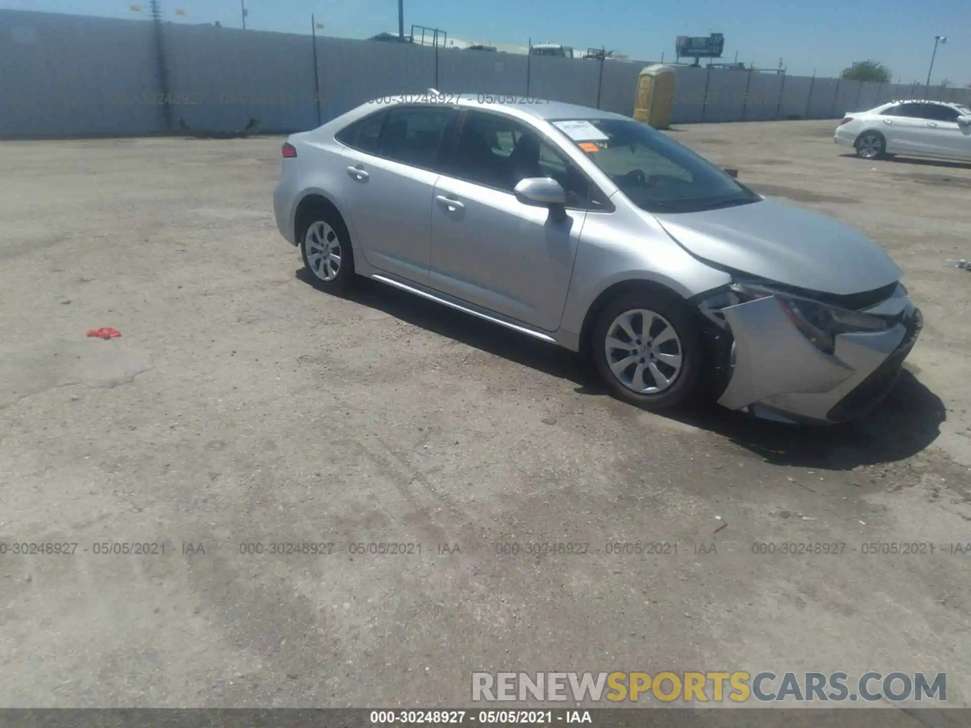 1 Photograph of a damaged car 5YFEPRAE0LP017309 TOYOTA COROLLA 2020