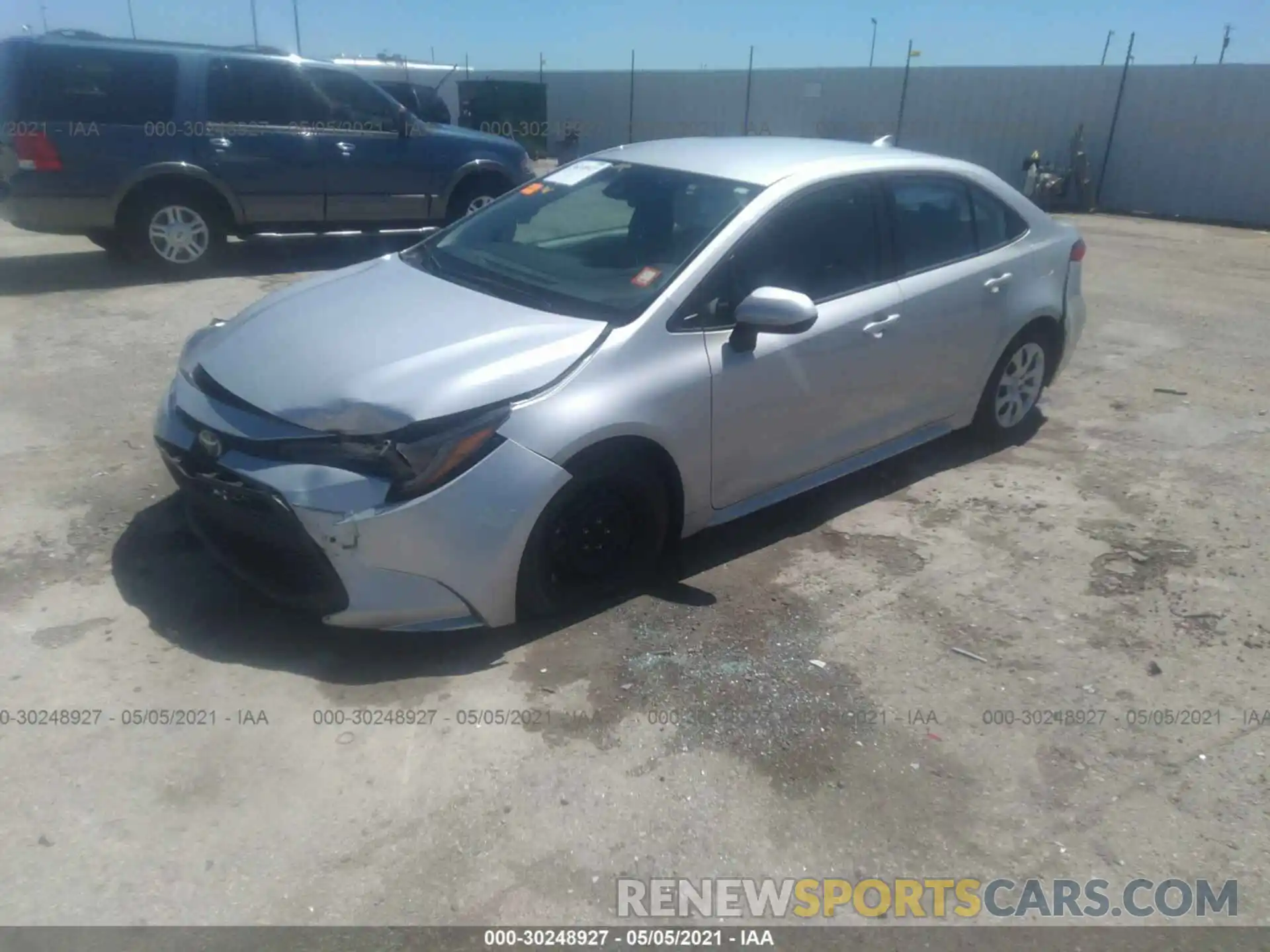 2 Photograph of a damaged car 5YFEPRAE0LP017309 TOYOTA COROLLA 2020