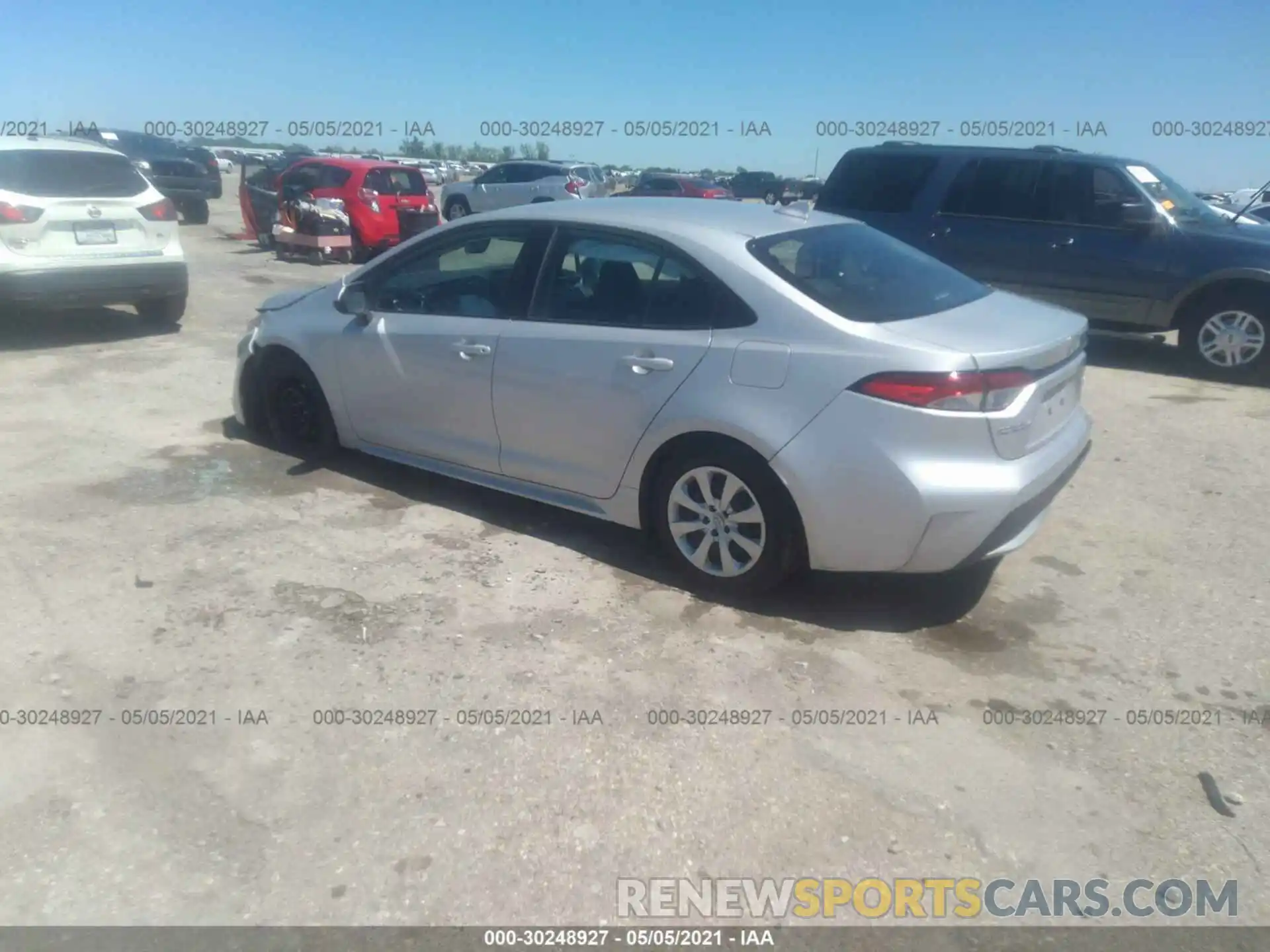 3 Photograph of a damaged car 5YFEPRAE0LP017309 TOYOTA COROLLA 2020