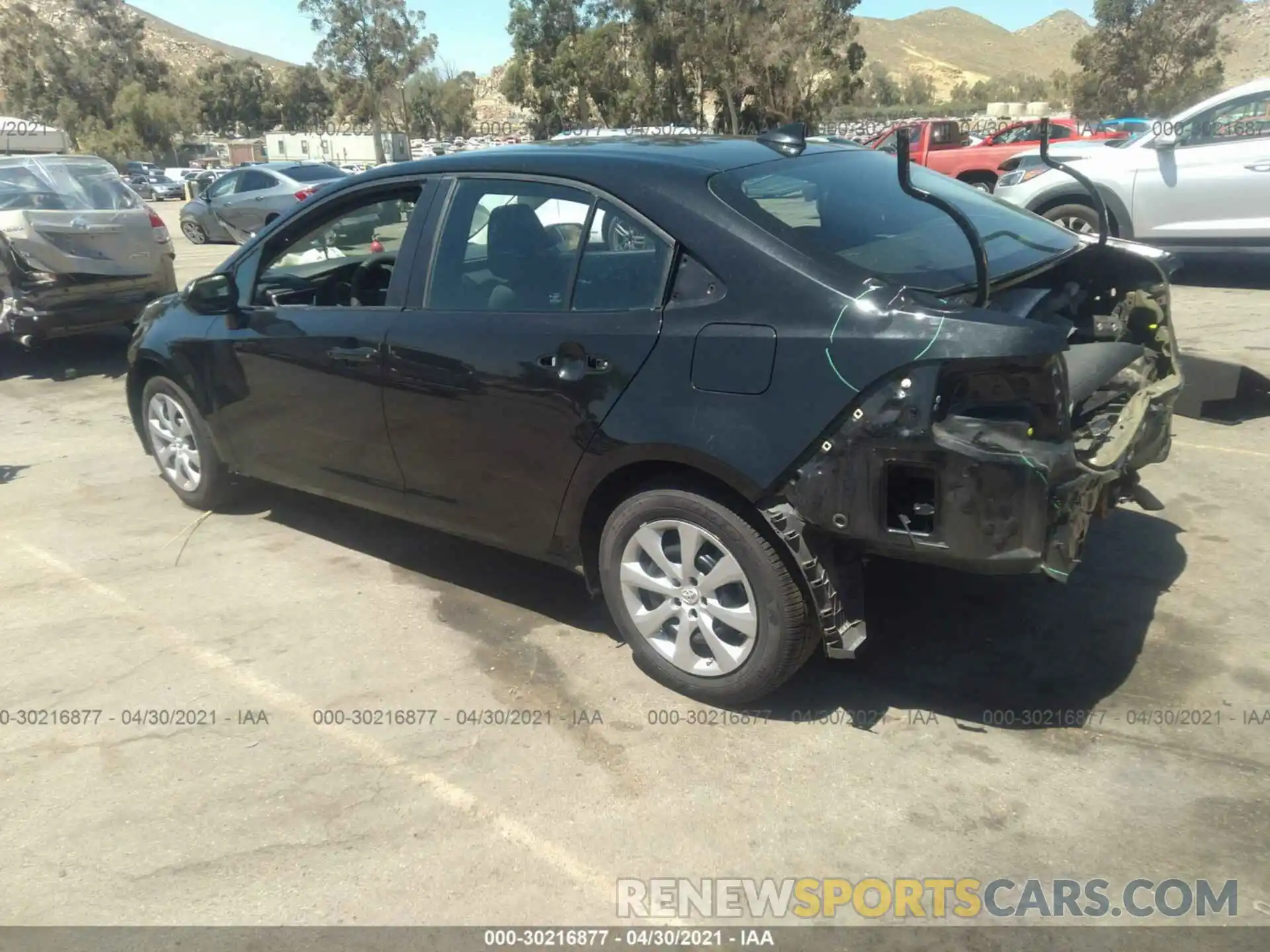 3 Photograph of a damaged car 5YFEPRAE0LP018346 TOYOTA COROLLA 2020