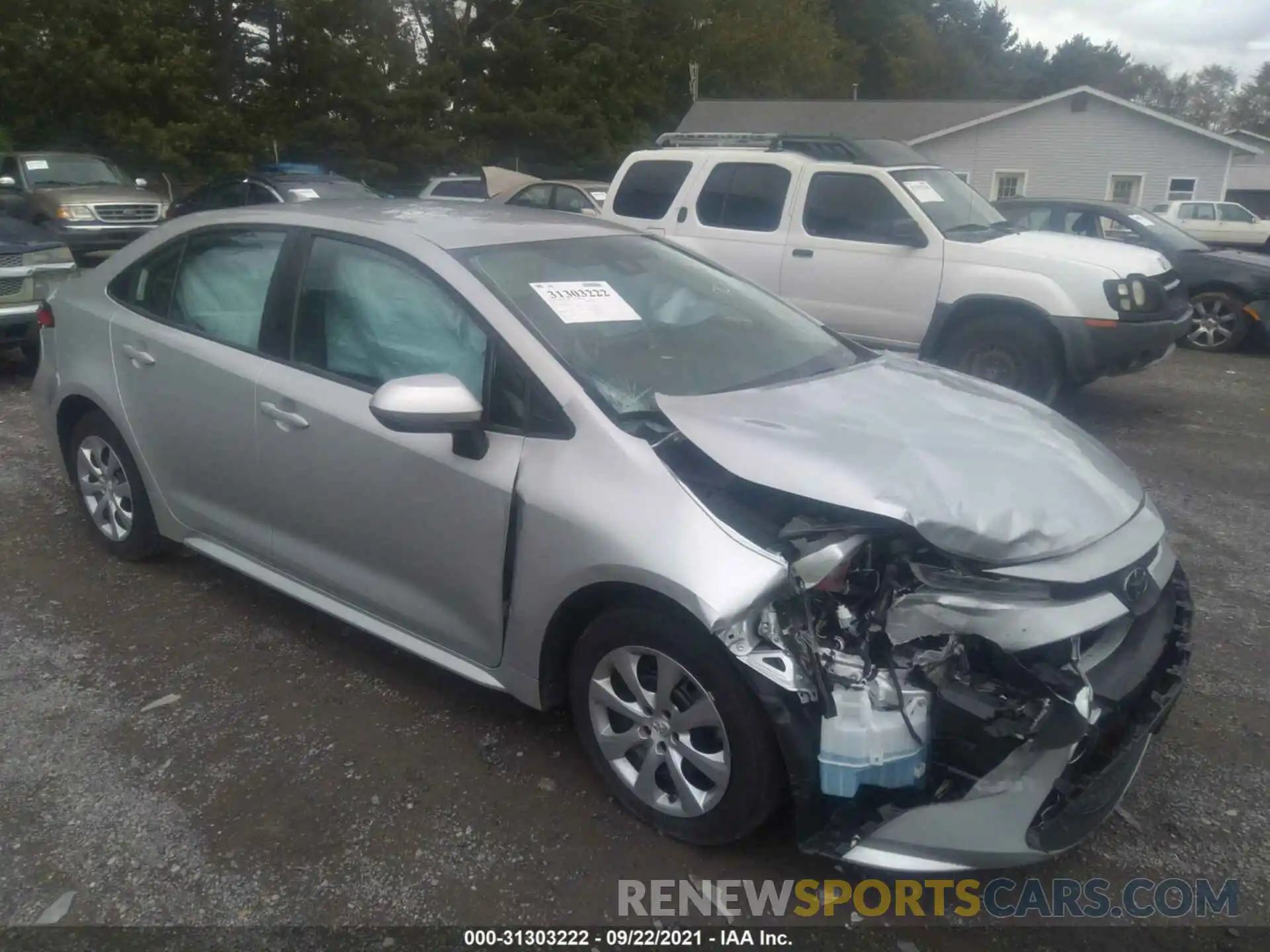 1 Photograph of a damaged car 5YFEPRAE0LP018430 TOYOTA COROLLA 2020